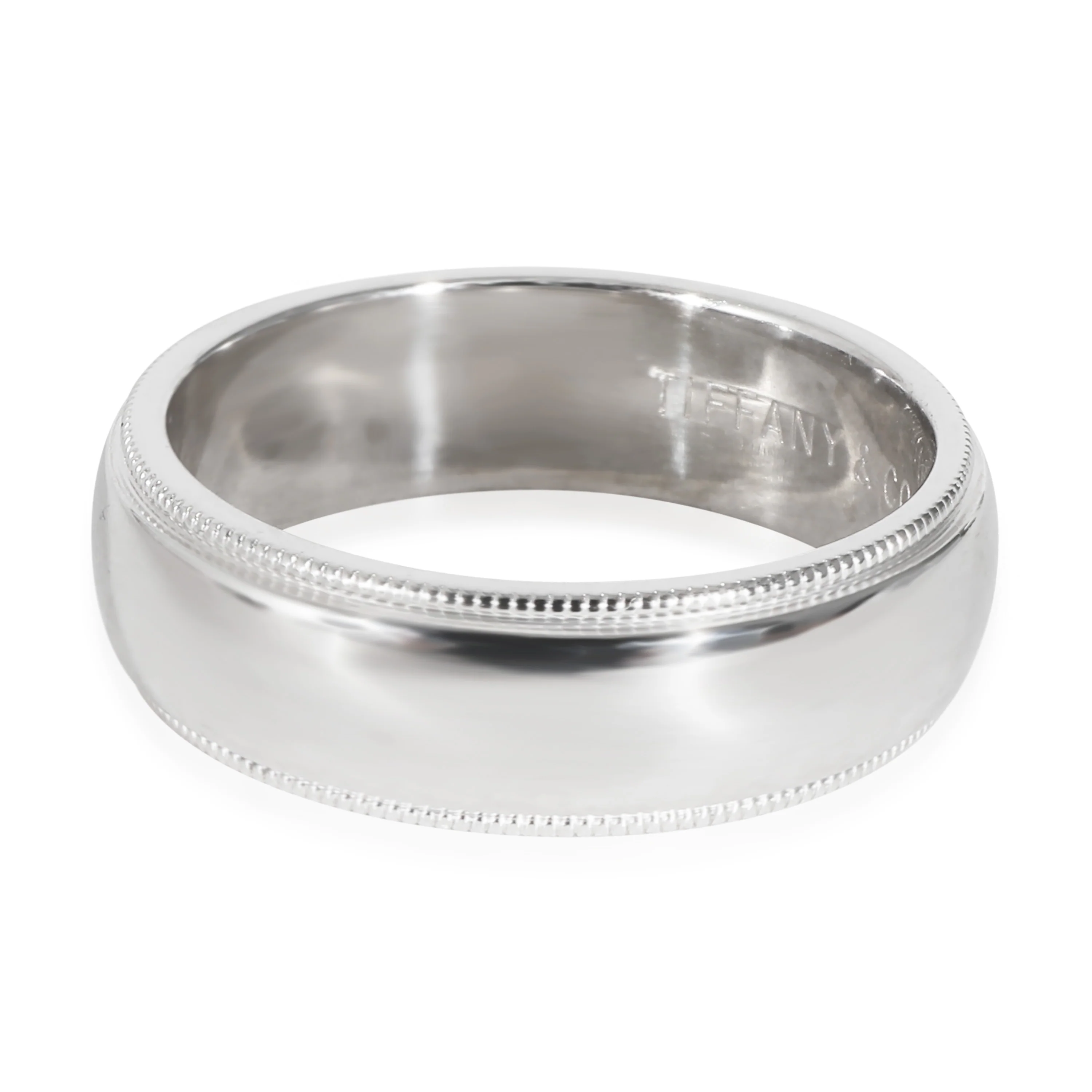 Tiffany Together Classic Milgrain Band in  Platinum - Image 2