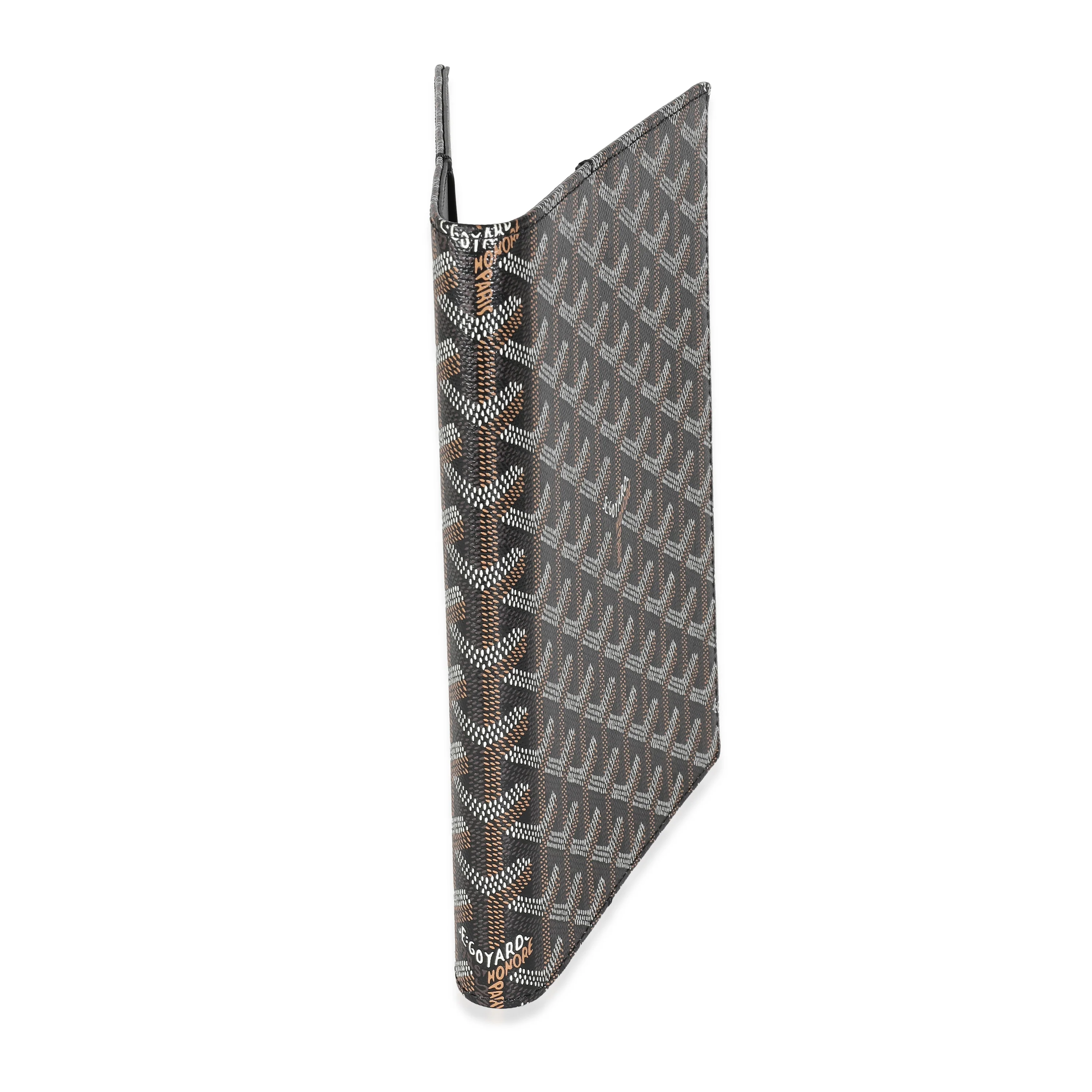 Black Goyardine Canvas Couverture Castiglione Agenda Cover - Image 3