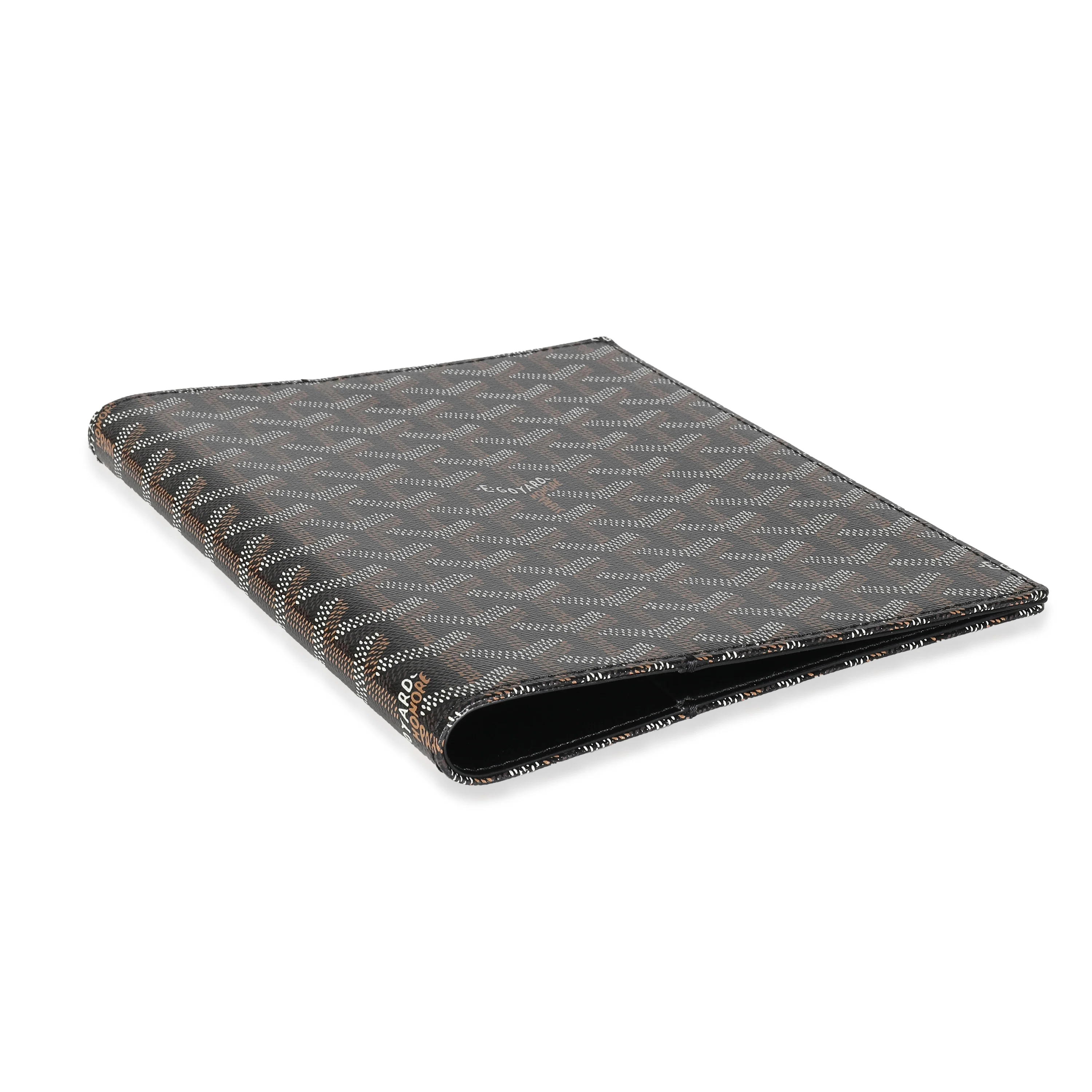 Black Goyardine Canvas Couverture Castiglione Agenda Cover - Image 5
