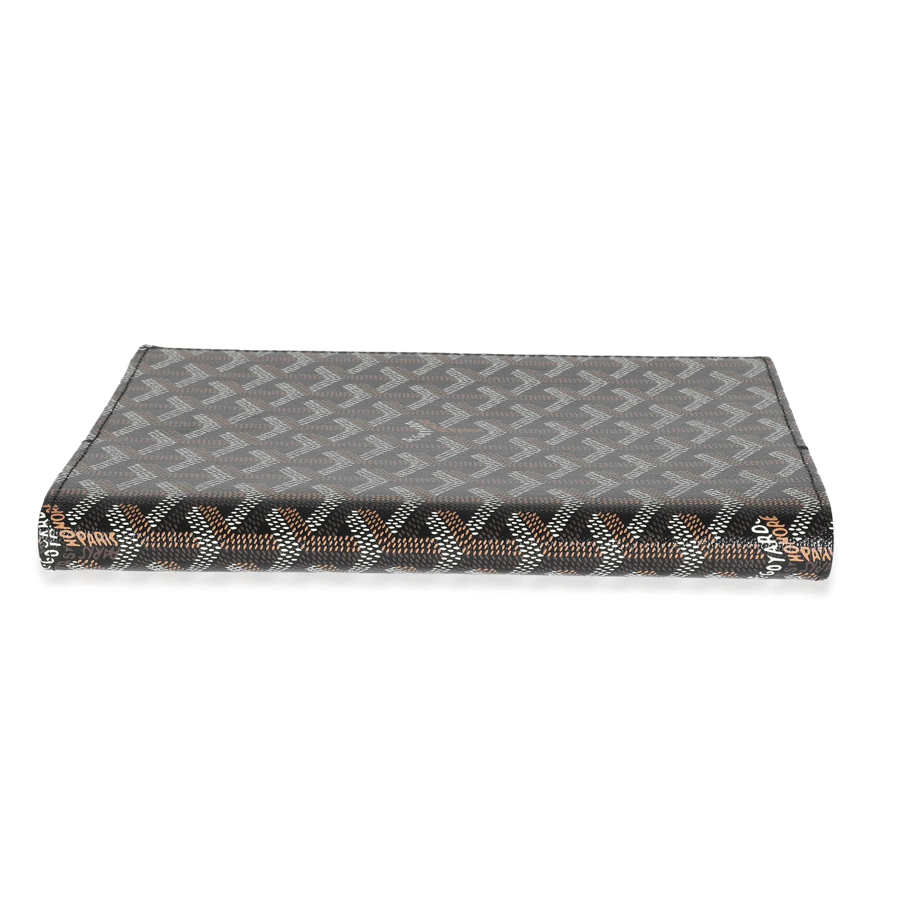 Black Goyardine Canvas Couverture Castiglione Agenda Cover - Image 6