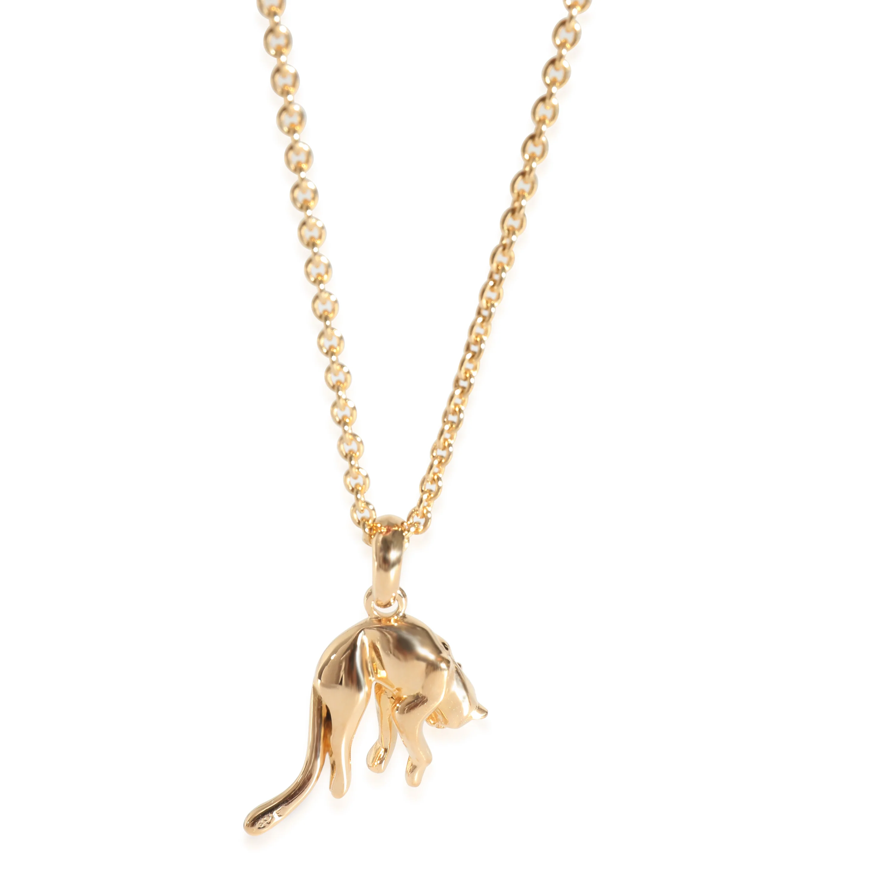 Cartier Vintage Panthere Pendant on a Chain in 18k Yellow Gold - Image 3