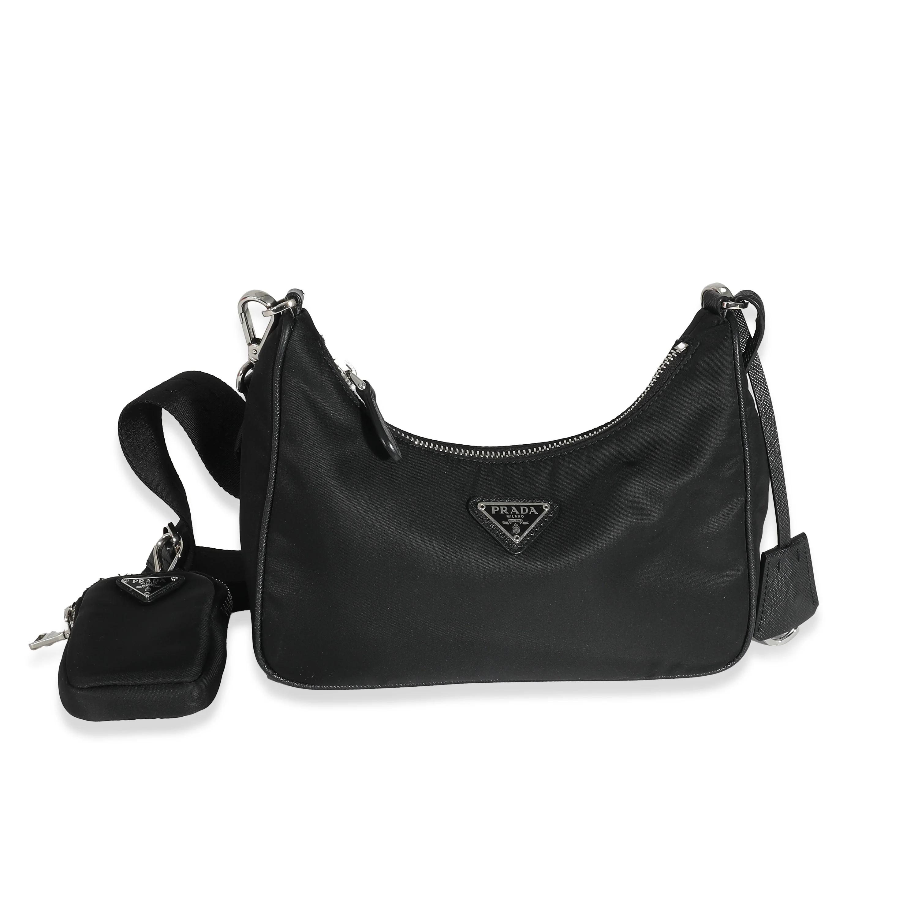 Prada Black Re-Nylon Re-Edition 2005 Bag - Image 2