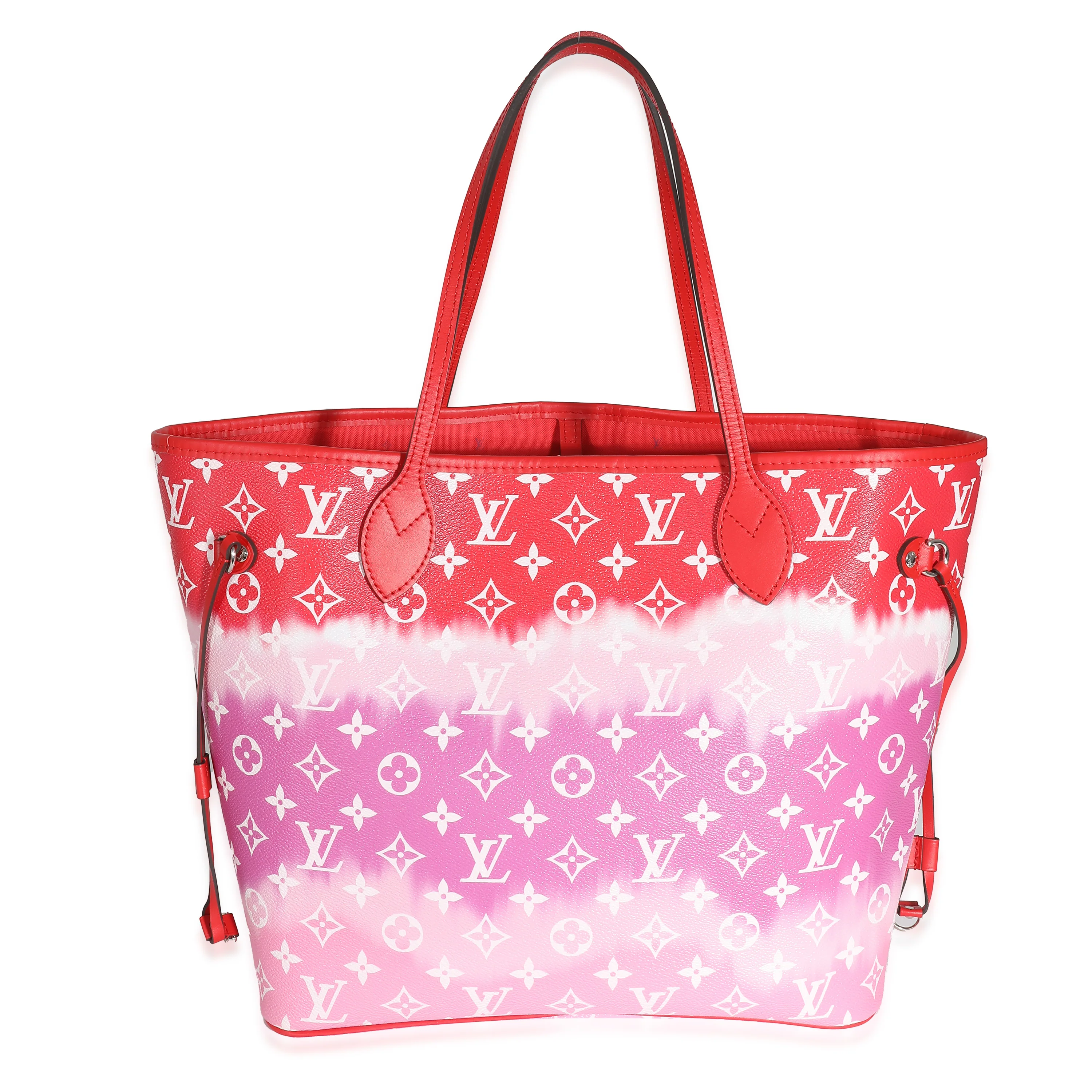 Louis Vuitton Red Pink Rogue LV Escale Canvas Neverfull MM - Image 5