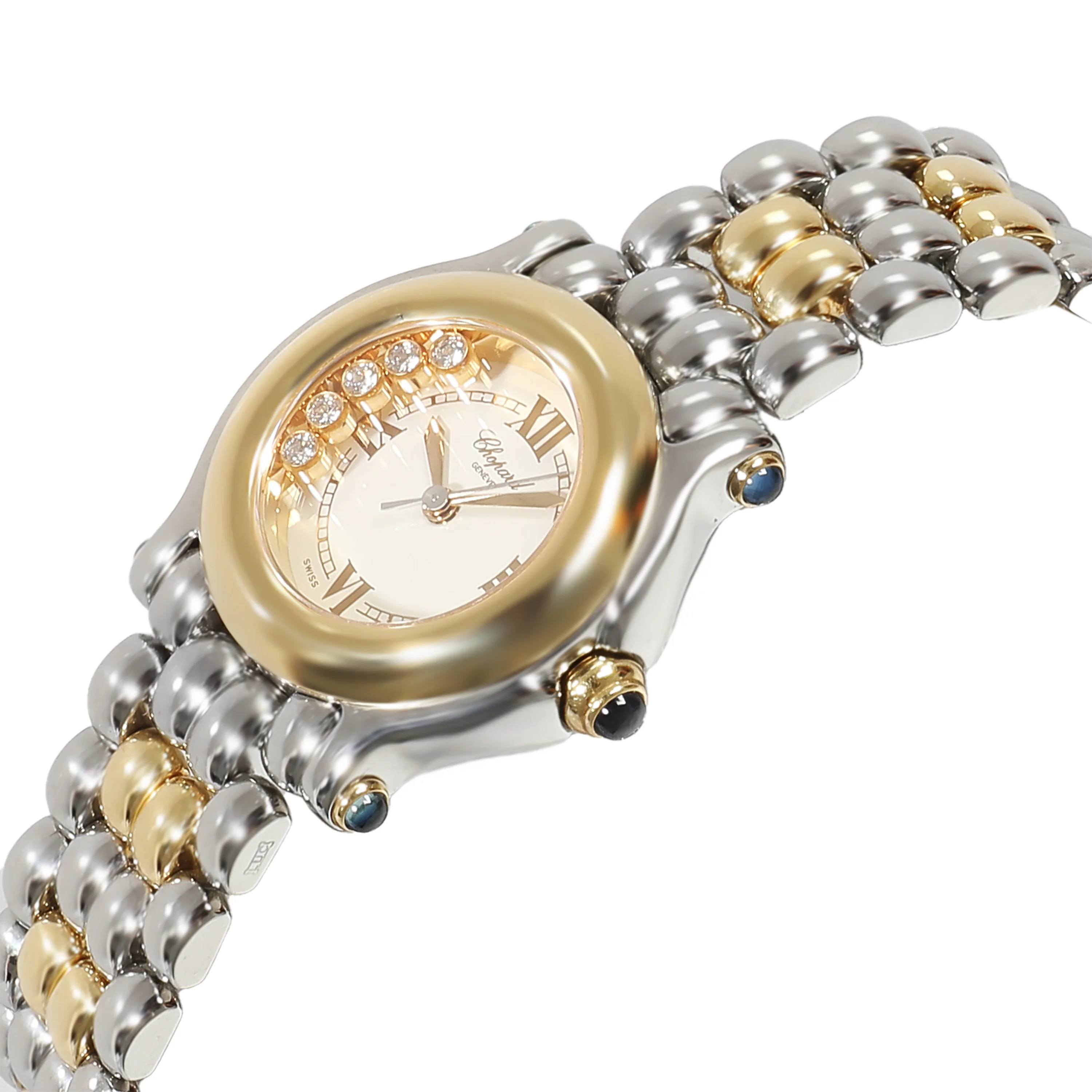 Happy Sport 27/8256-23 Womens Watch in 18kt Stainless Steel/Yellow Gold - Image 3