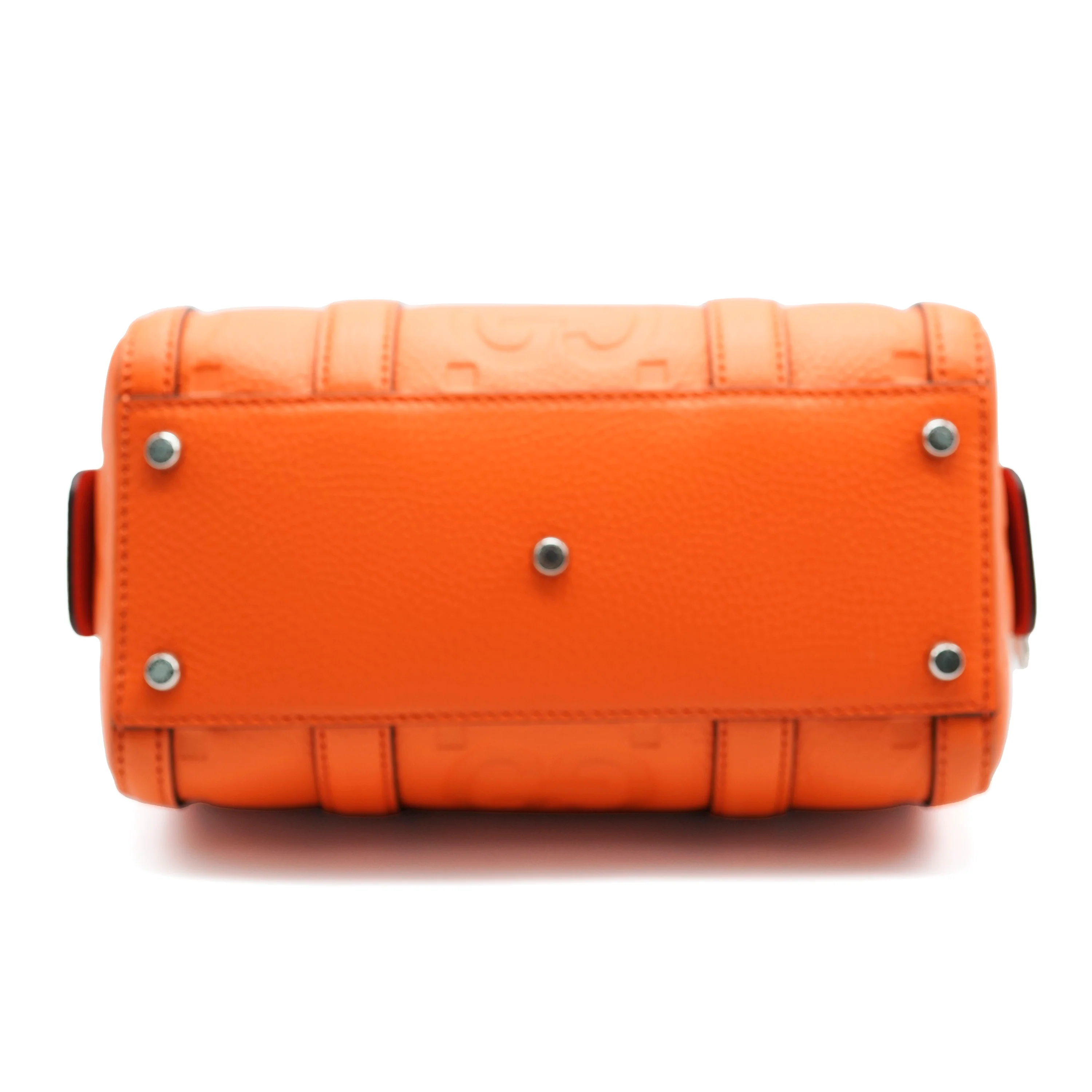 Gucci Orange Calfskin Jumbo GG Mini Duffle - Image 5