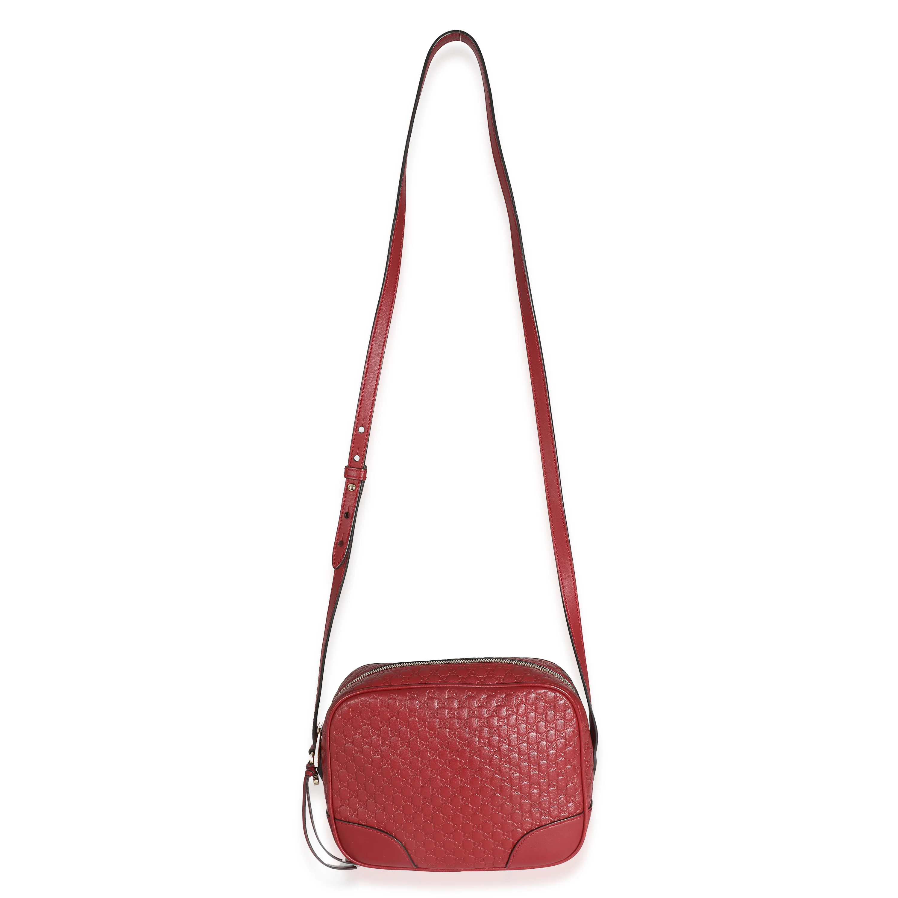 Red Microguccissima Leather Mini Bree Messenger - Image 8