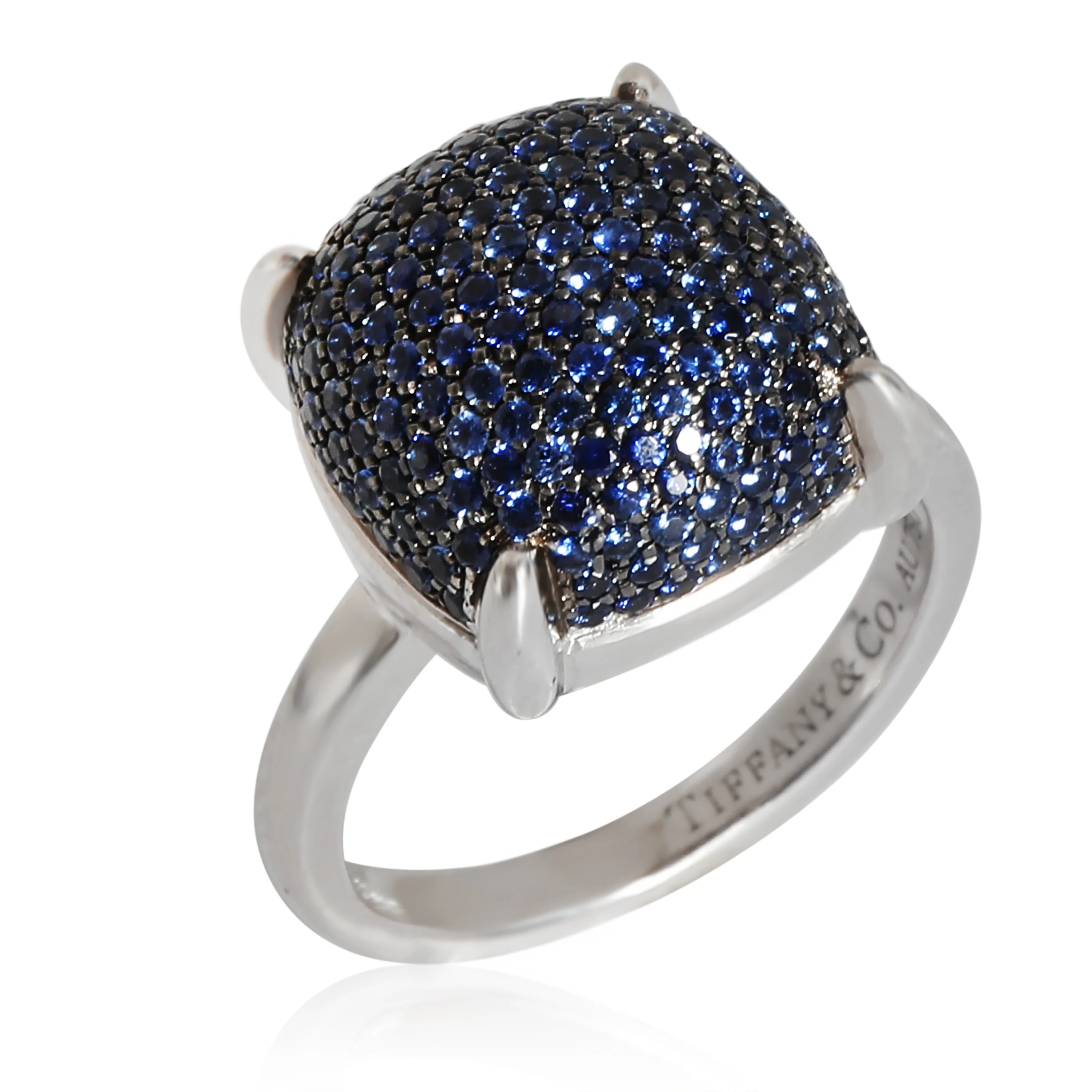 Paloma Picasso Sugar Stack Blue Sapphire Ring in 18k White Gold - Image 3