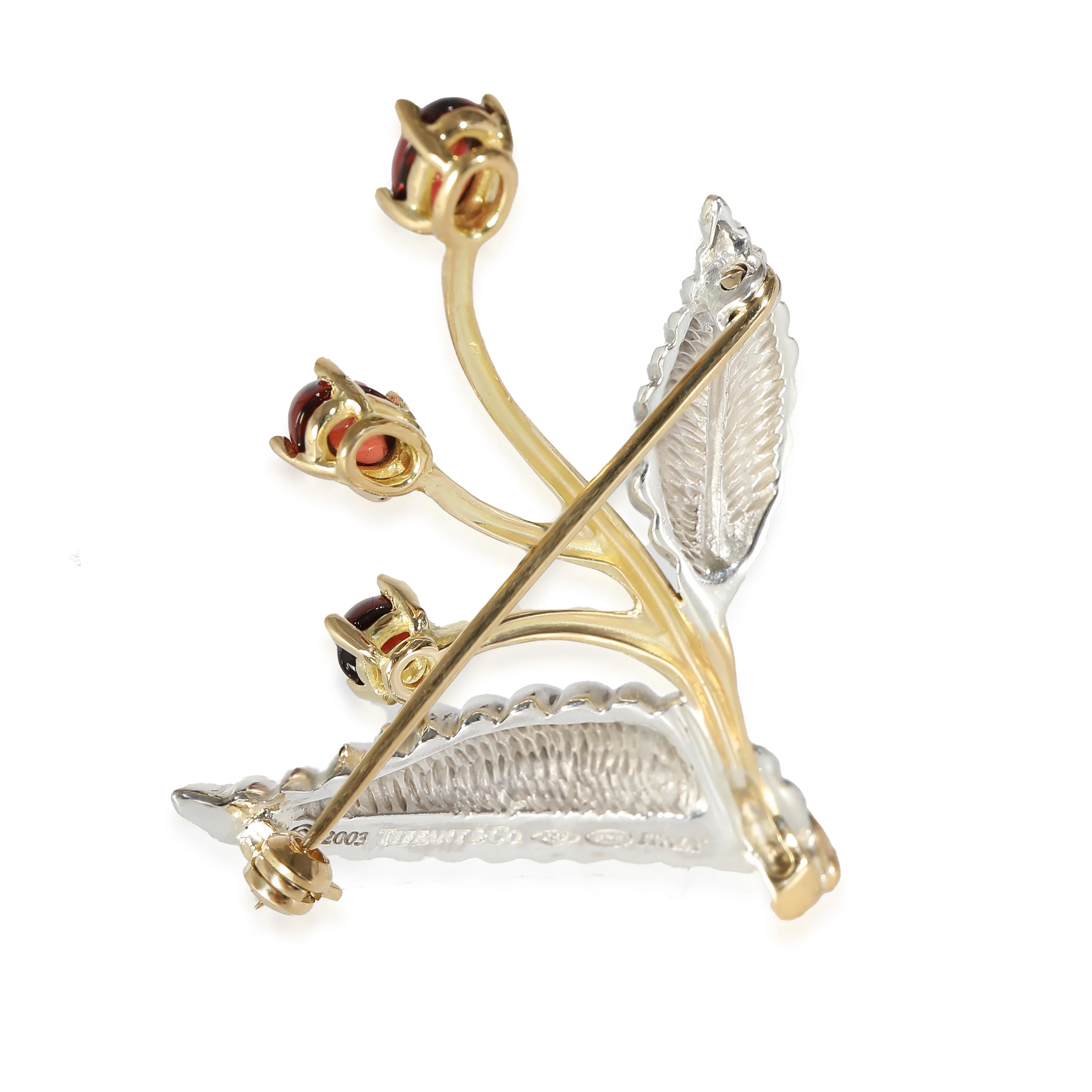 Vintage Brooch in 18k Yellow Gold/Sterling Silver - Image 3
