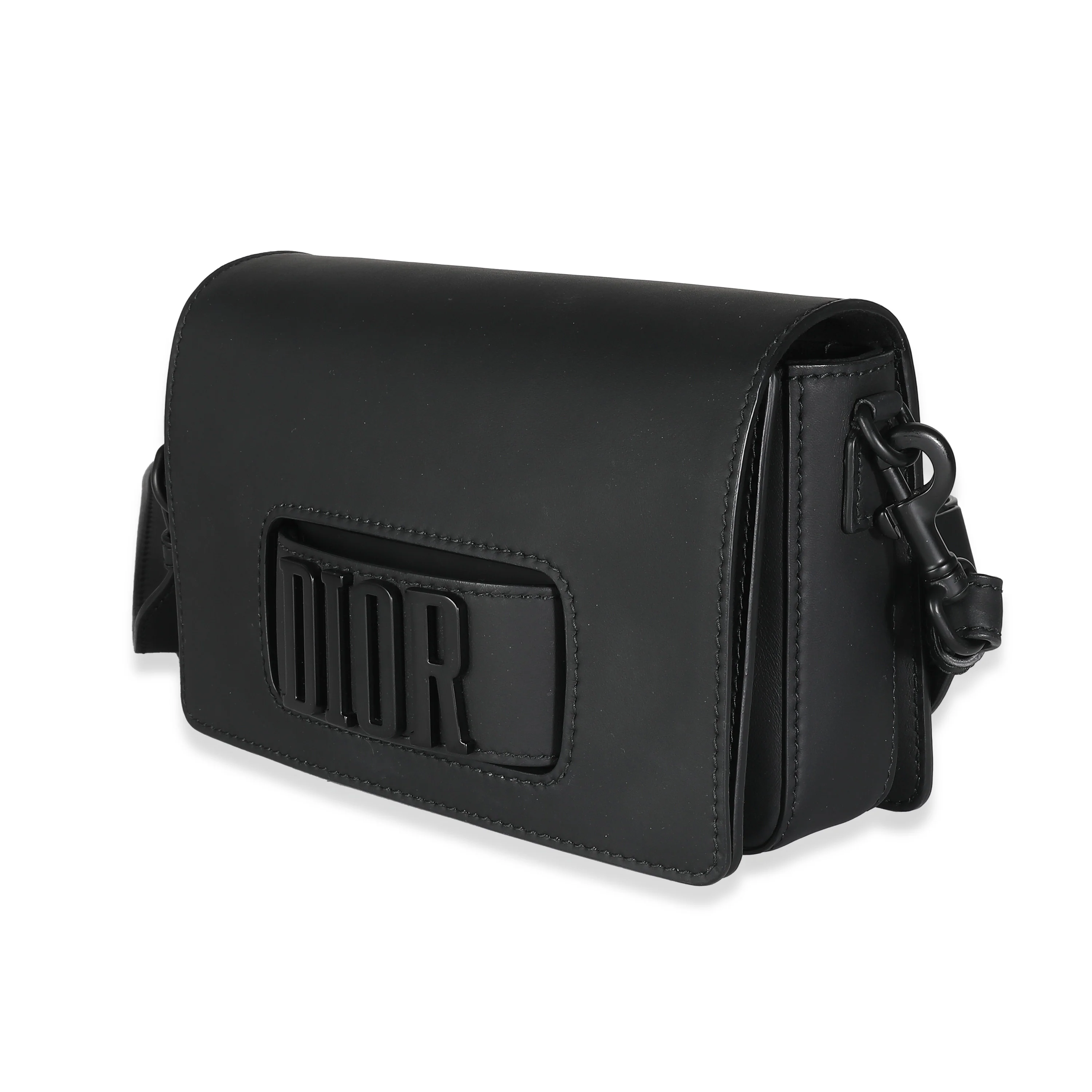 Black Ultramatte Calfskin Dio(r)revolution Flap Bag - Image 2