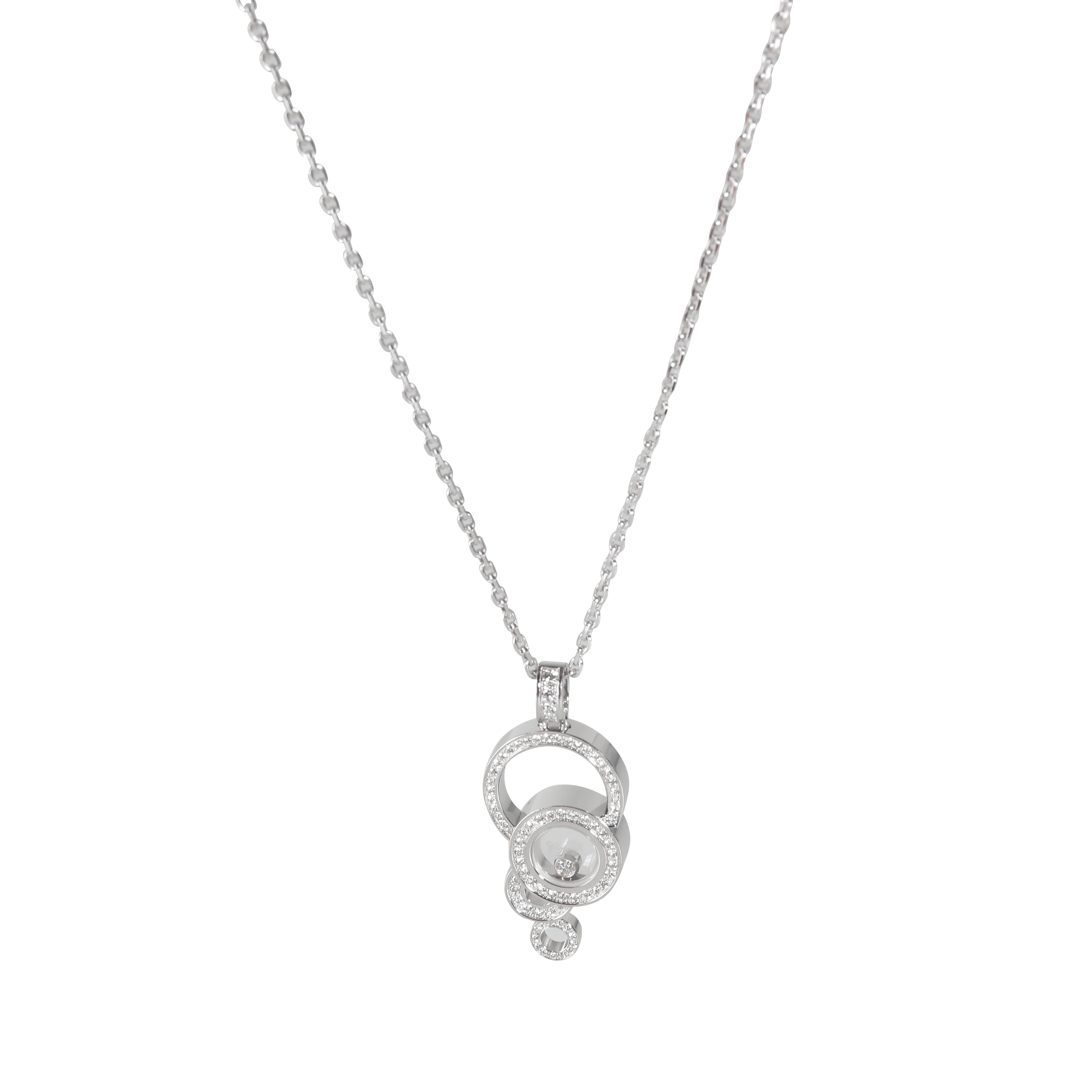 Happy Diamonds Bubble Pendant 18K White Gold