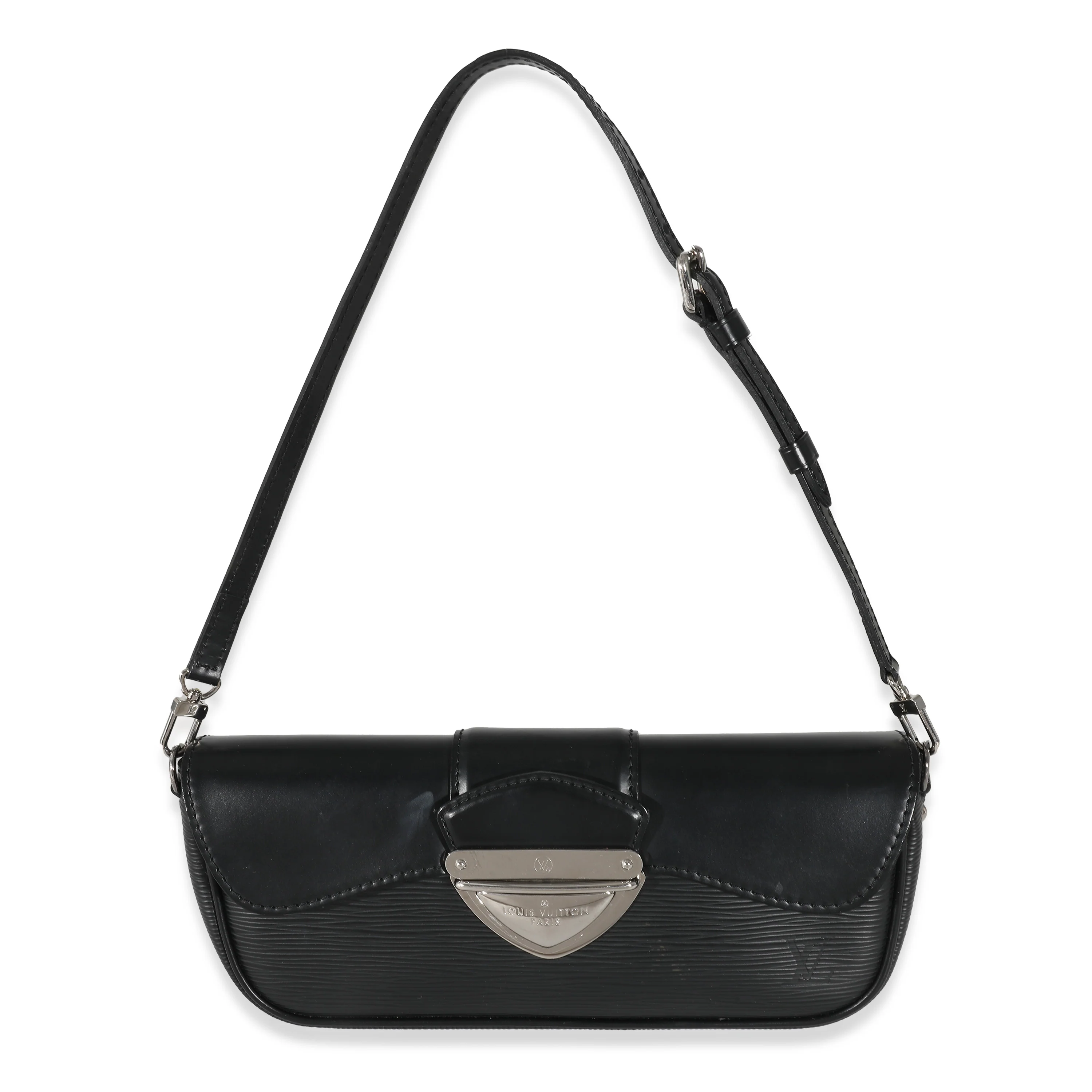 Louis Vuitton Black Epi Montaigne Clutch