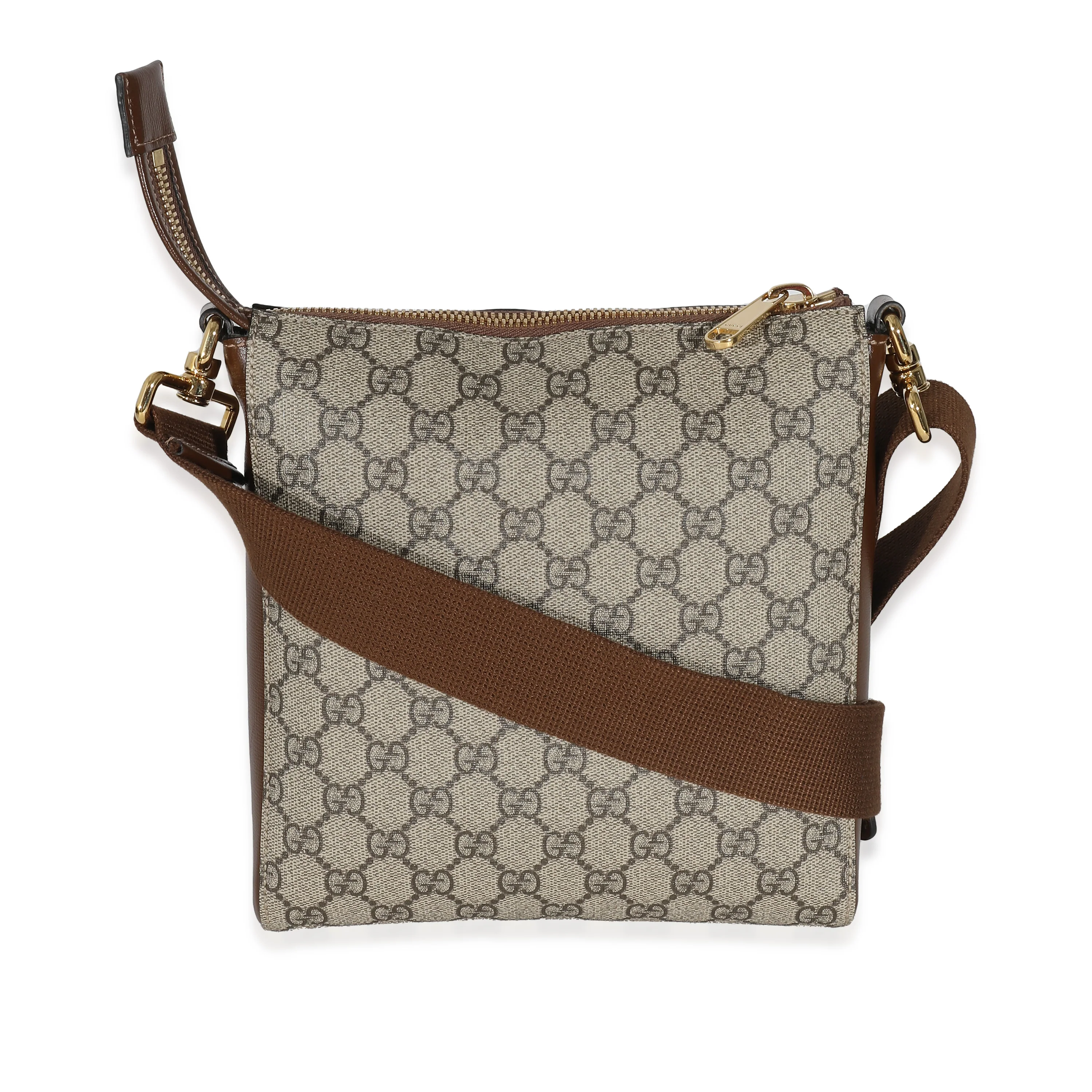 Gucci Brown GG Supreme Canvas Messenger Bag - Image 4