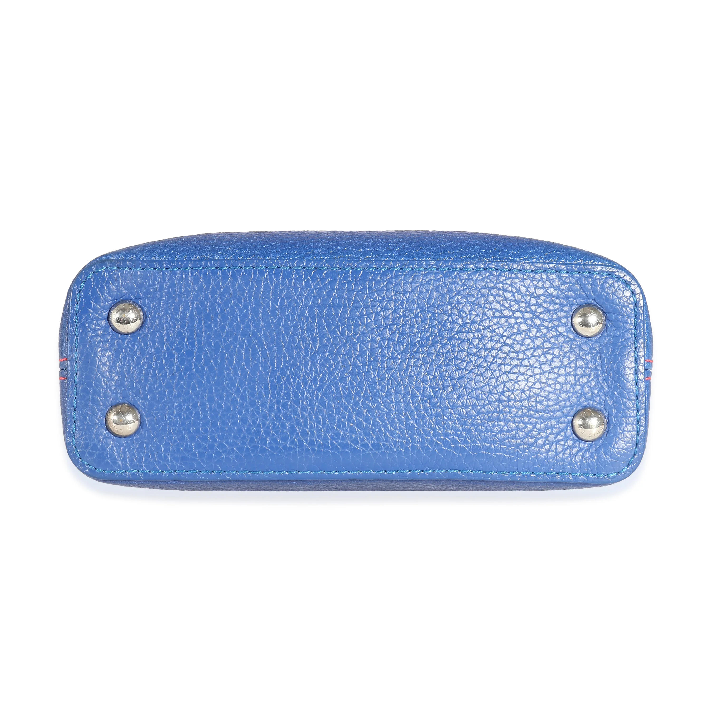 Blue Red Ombre Taurillon Mini Capucines - Image 6