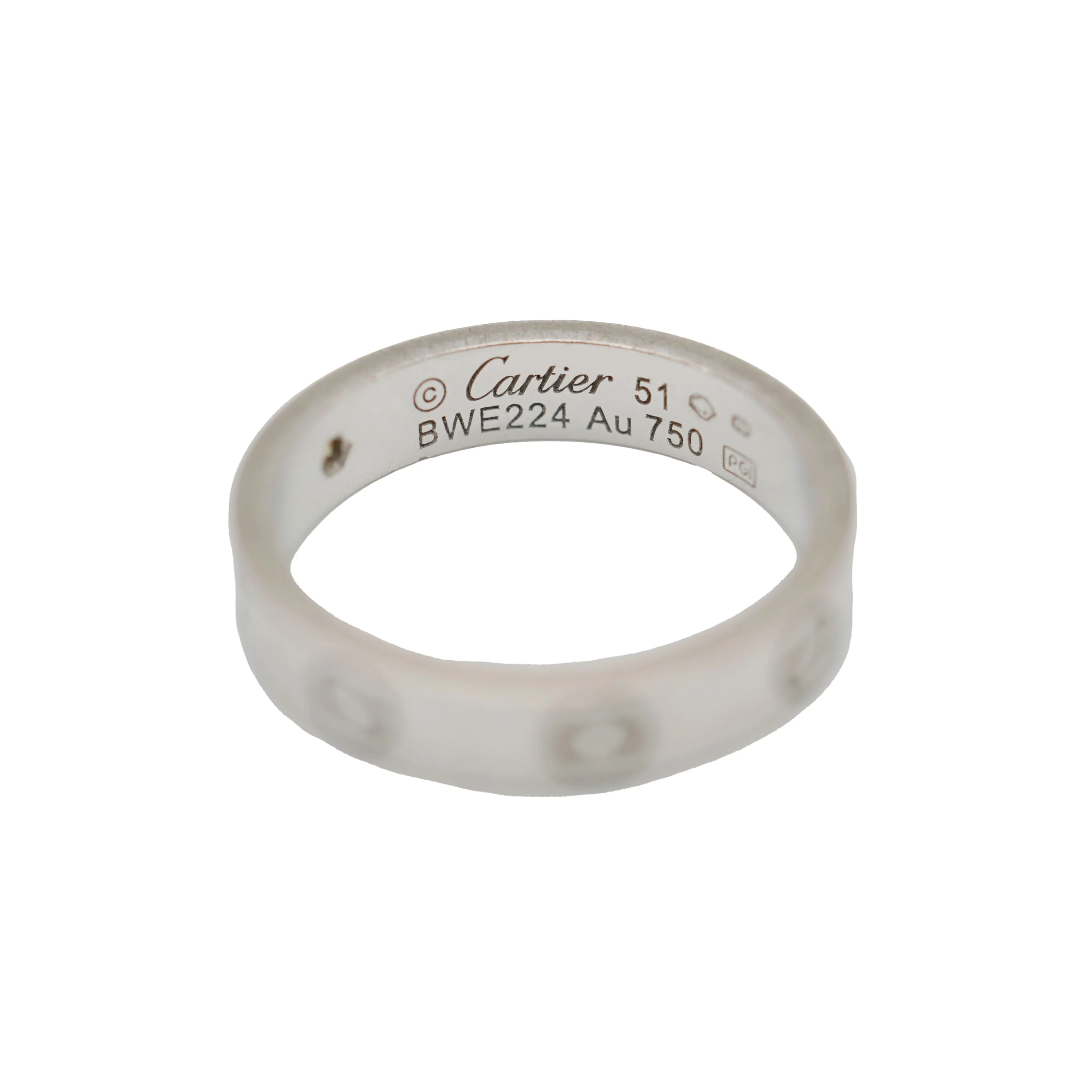 Love Wedding Band, 1 Diamond (White Gold) - Image 4