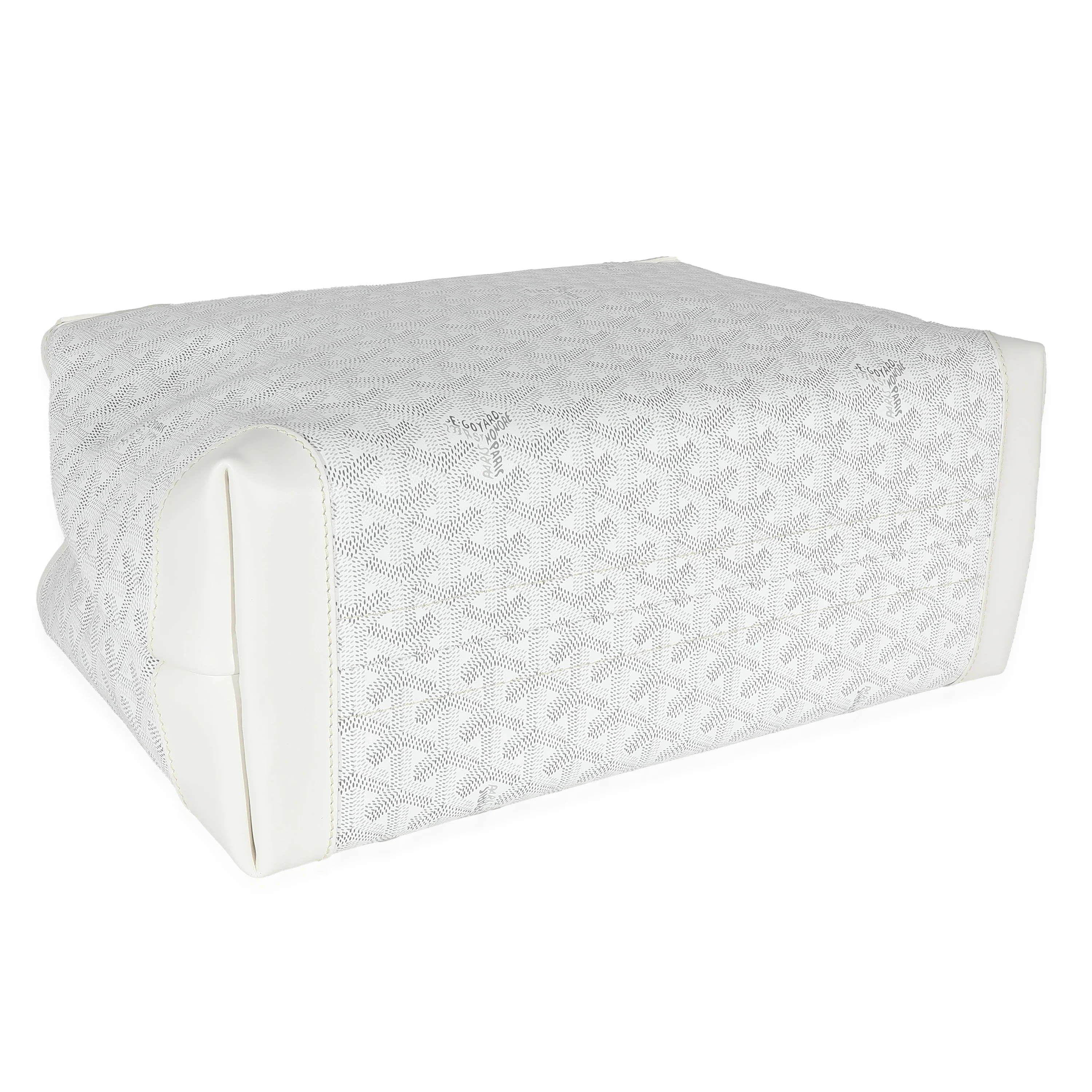 Goyard Blanc Goyardine Canvas Bellechasse PM - Image 4