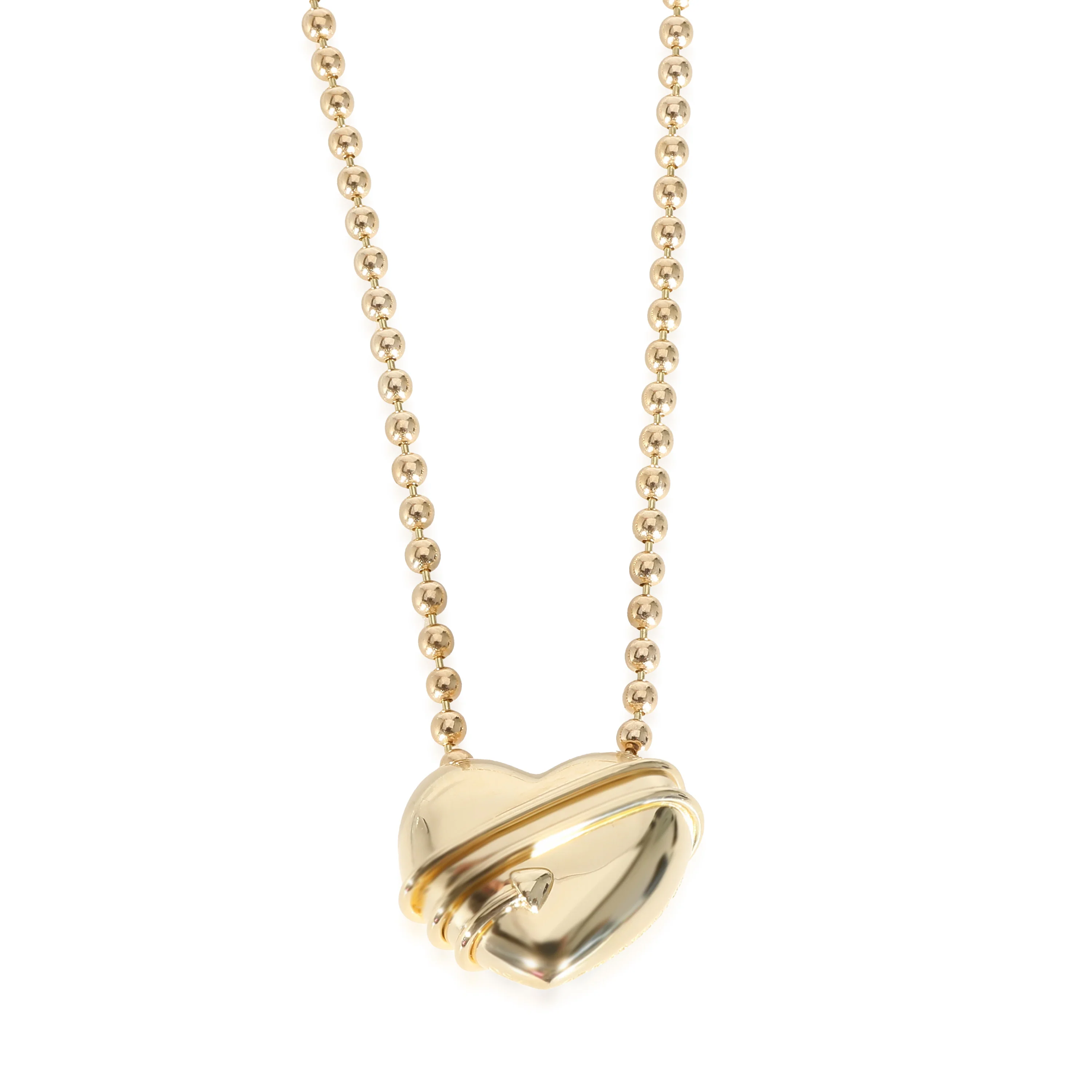 Tiffany & Co. Vintage Arrow Wrapped Heart Pendant in 18K Yellow Gold