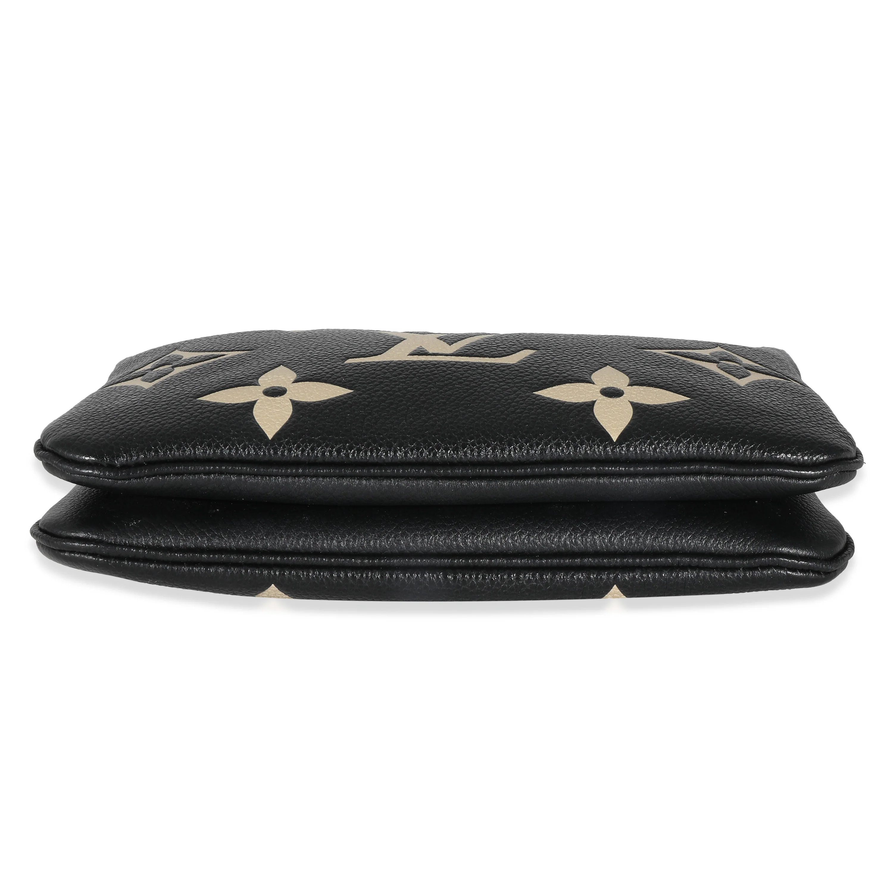 Black Beige Giant Monogram Empreinte Double Zip Pochette - Image 5