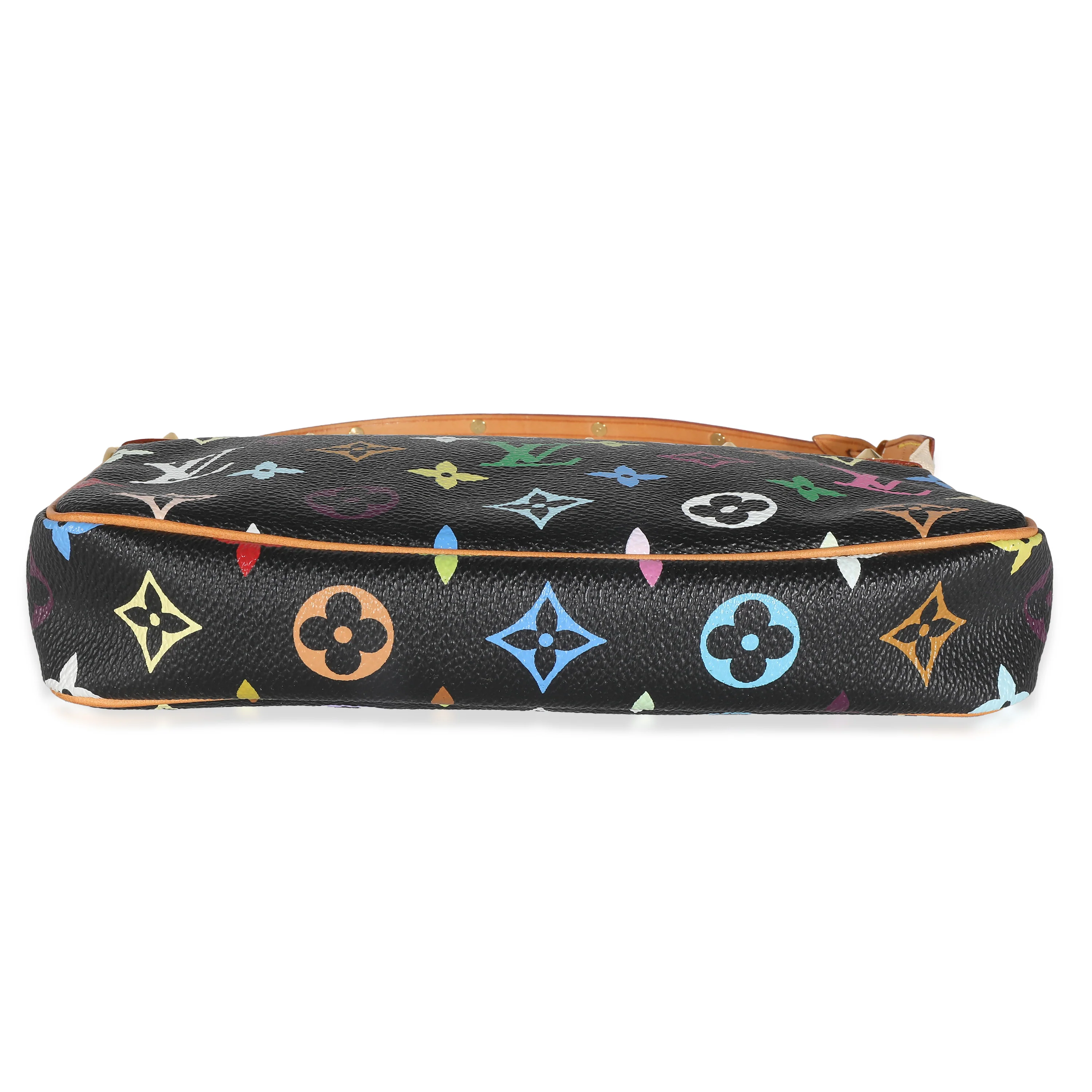 Black Monogram Multicolor Canvas Pochette Accessoires - Image 7