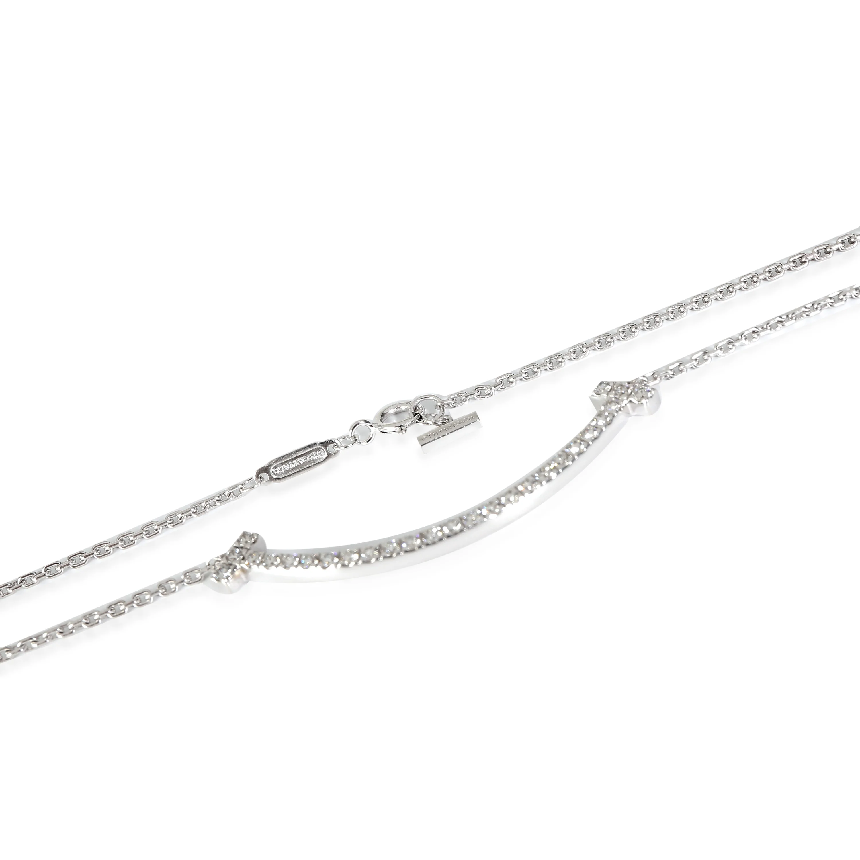 Tiffany & Co. Tiffany T Necklace in 18K White Gold - Image 3