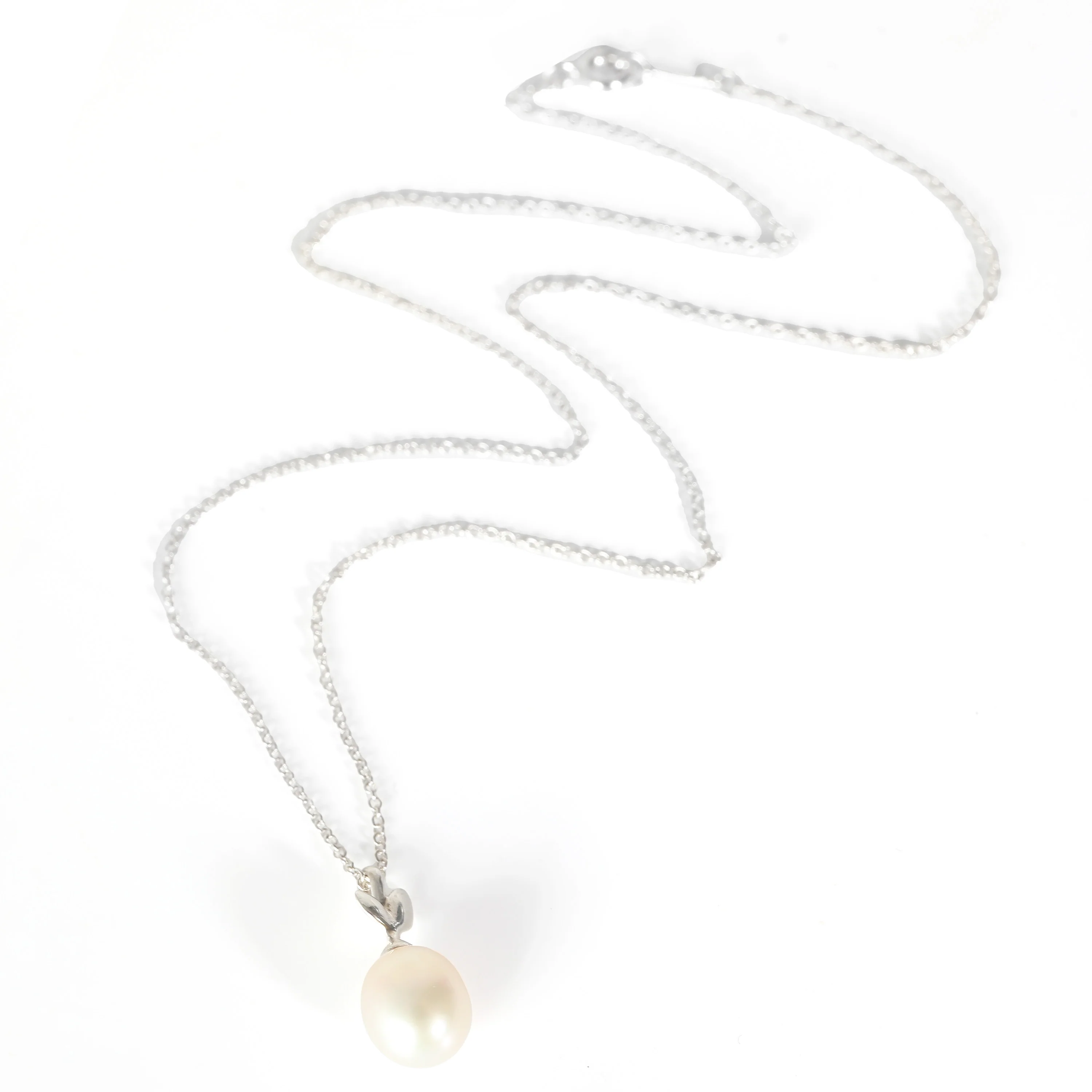 Paloma Picasso Olive Leaf Pearl Pendant in  Sterling Silver - Image 2