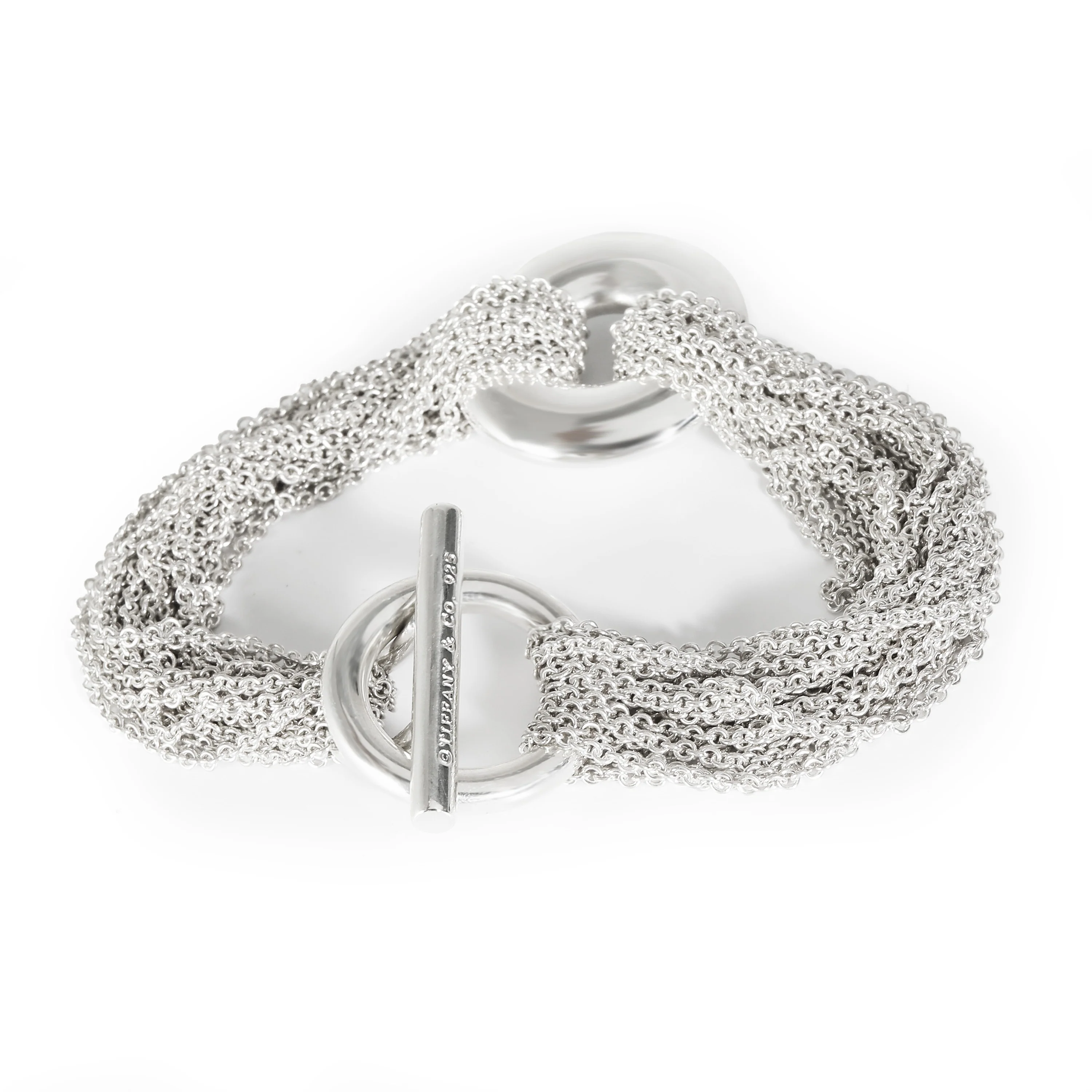 Multi-Strand Bracelet in Sterling Silver with Toggle Clasp - Image 3