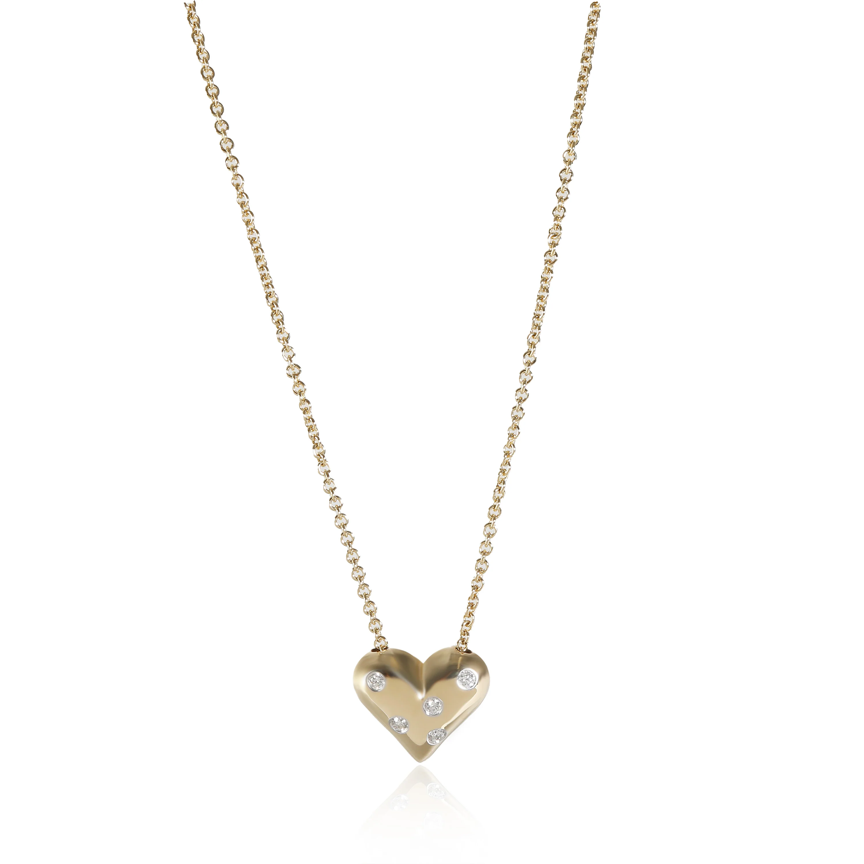 Tiffany & Co. Etoile Heart Pendant in 18k Yellow Gold 0.15 CTW