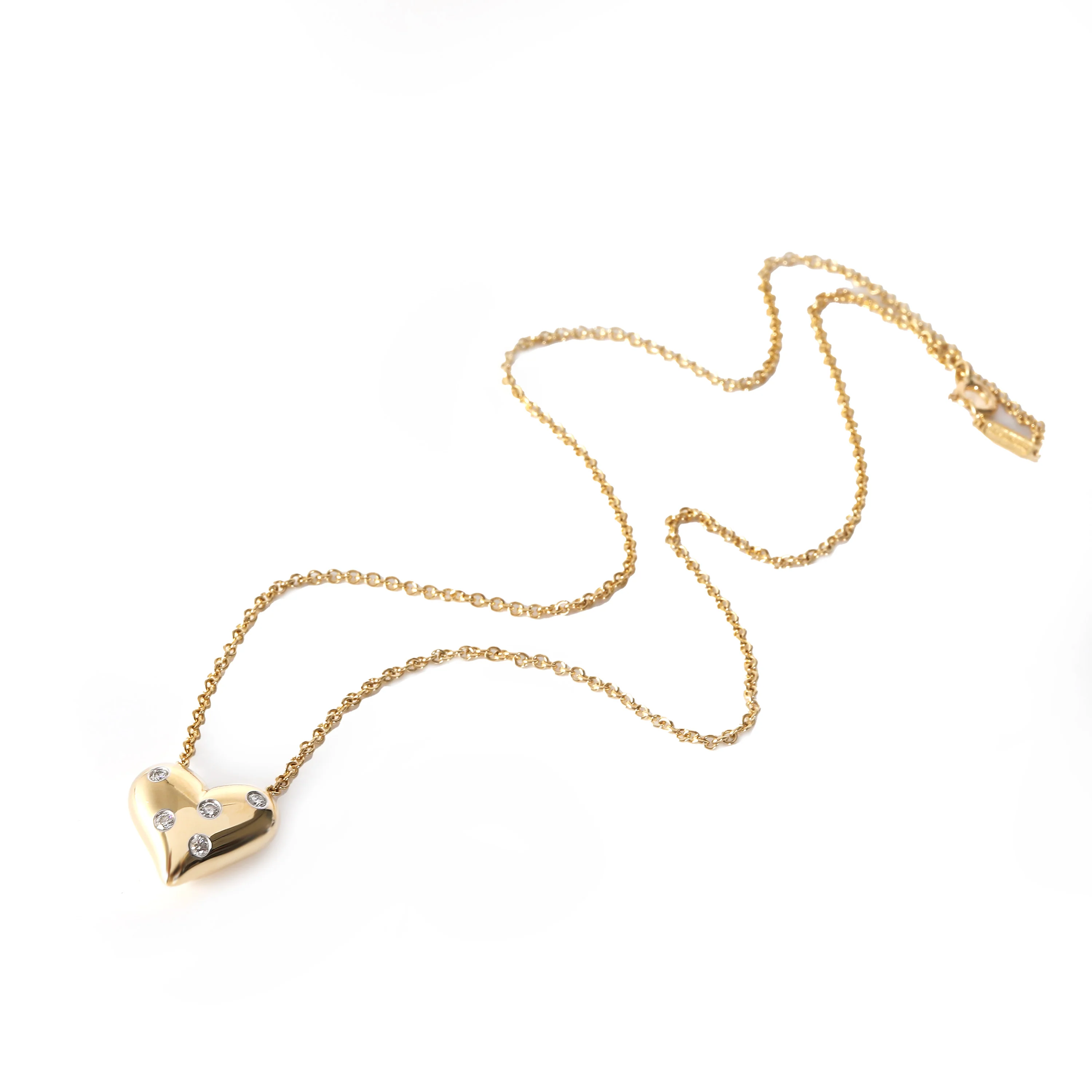 Tiffany & Co. Etoile Heart Pendant in 18k Yellow Gold 0.15 CTW - Image 2
