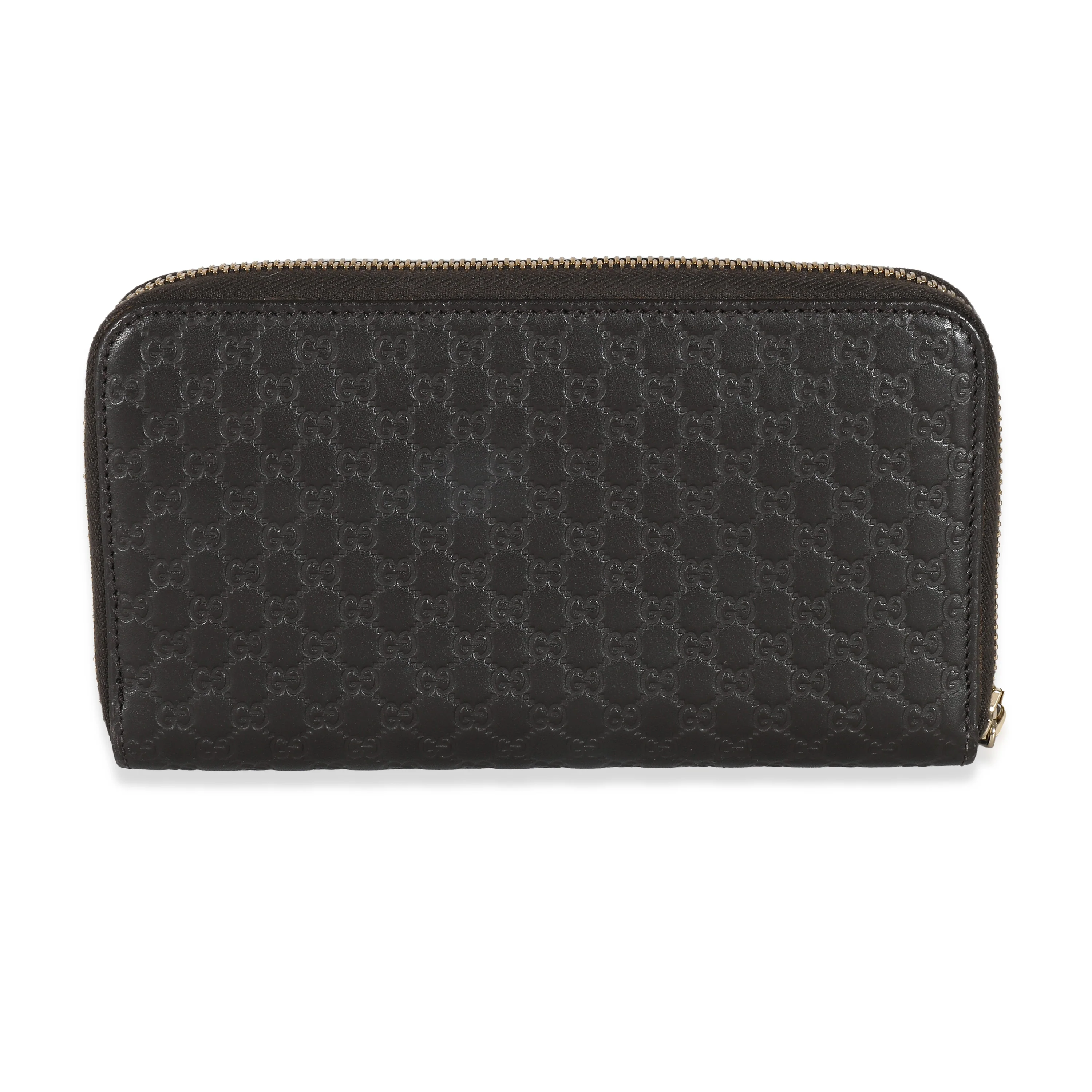 Gucci Brown Guccissima Long Continental Zip Around Wallet - Image 4