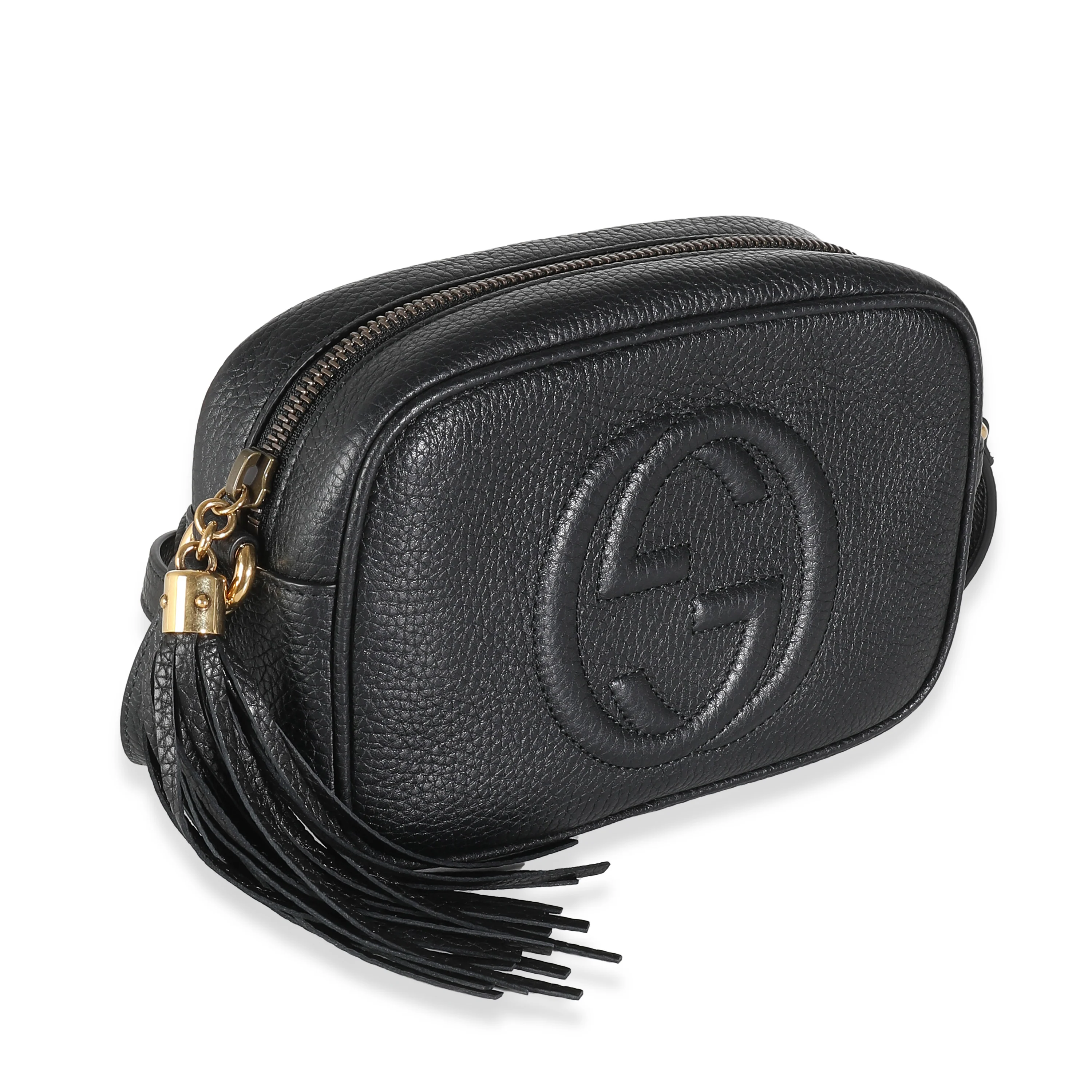 Black Pebbled Calfskin Small Soho Disco - Image 3