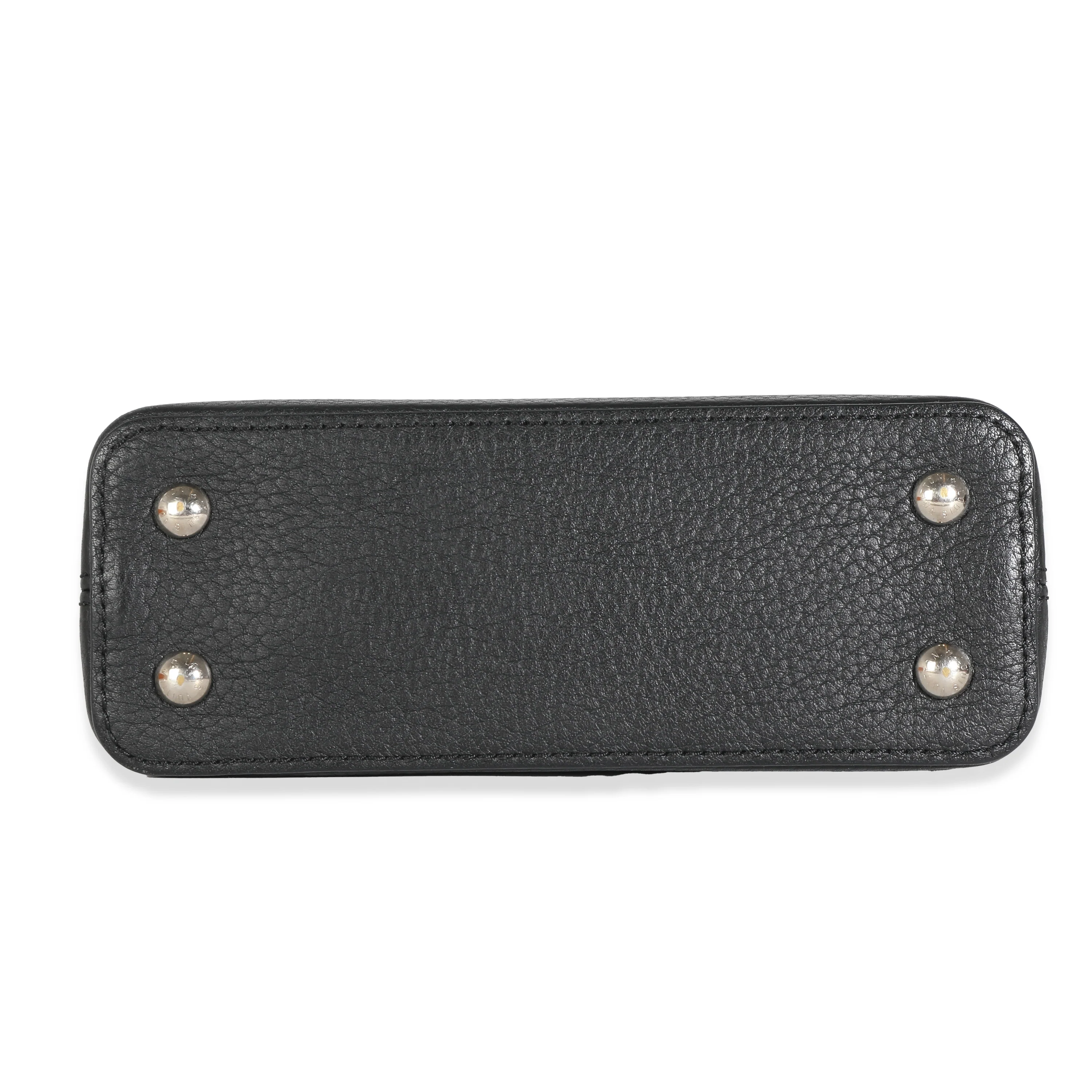 Louis Vuitton Black Taurillon Pink Python Mini Capucines - Image 4