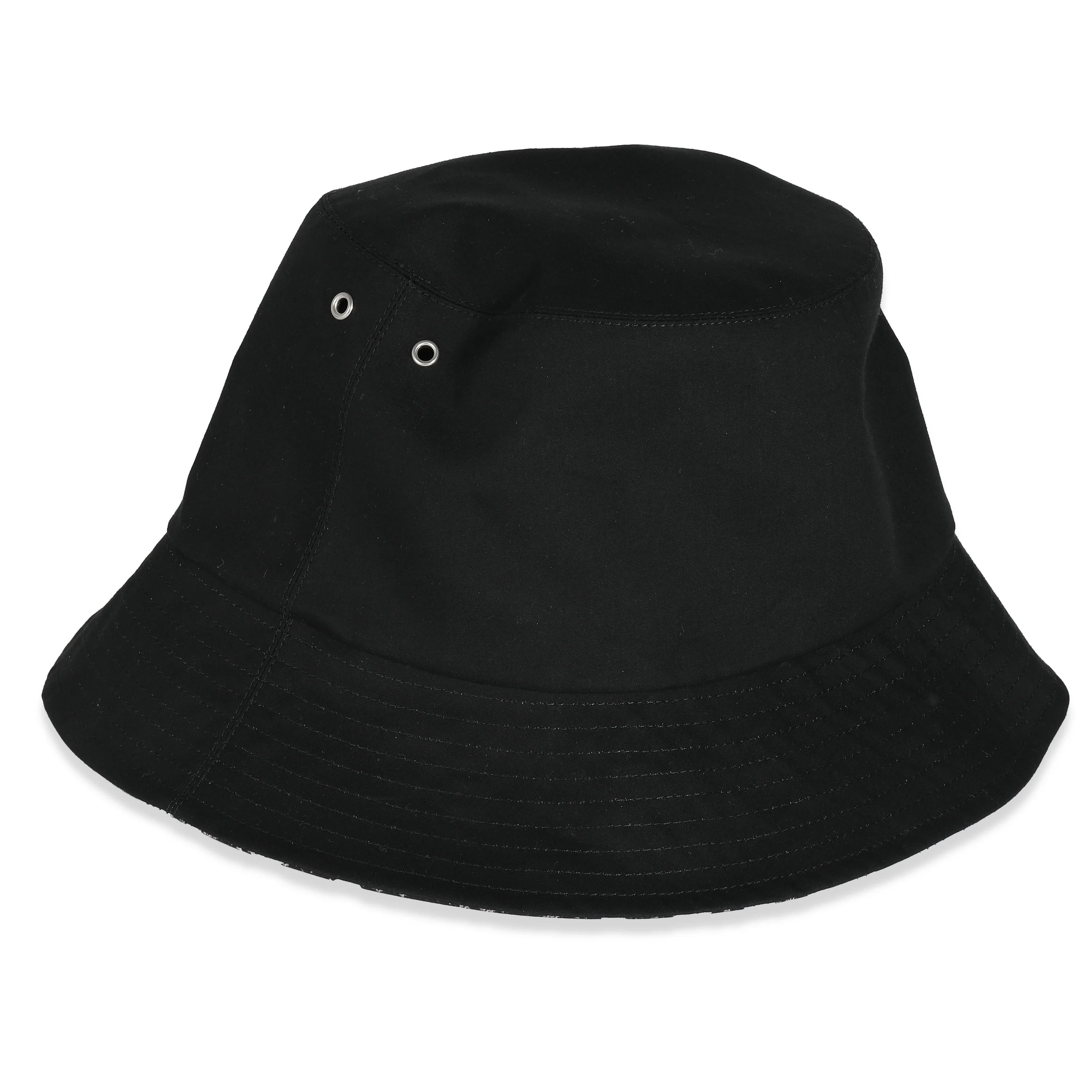 Black Oblique Reversible Teddy-D Brim Bucket Hat 59 - Image 2