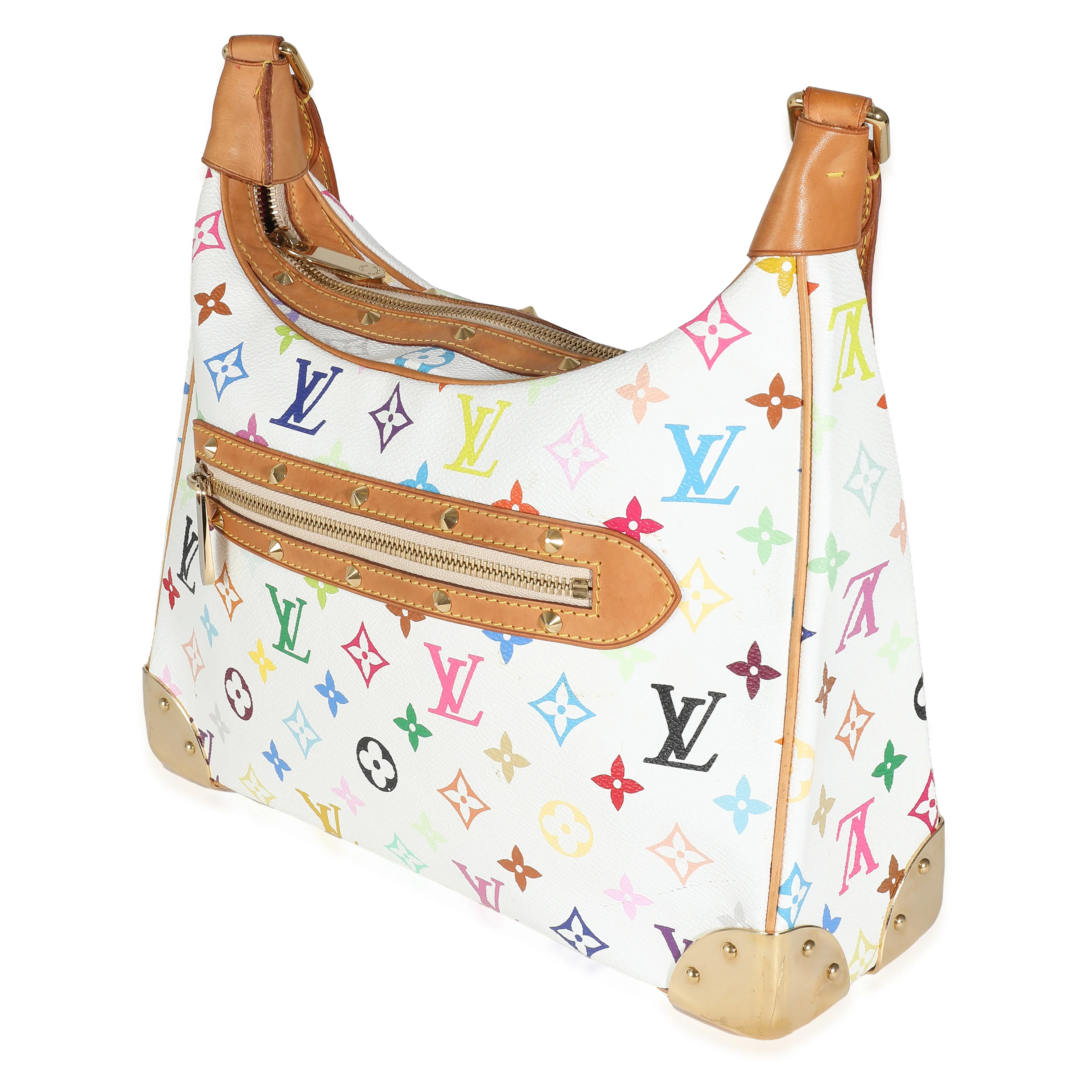 Louis Vuitton White Monogram Multicolore Canvas Boulogne - Image 2