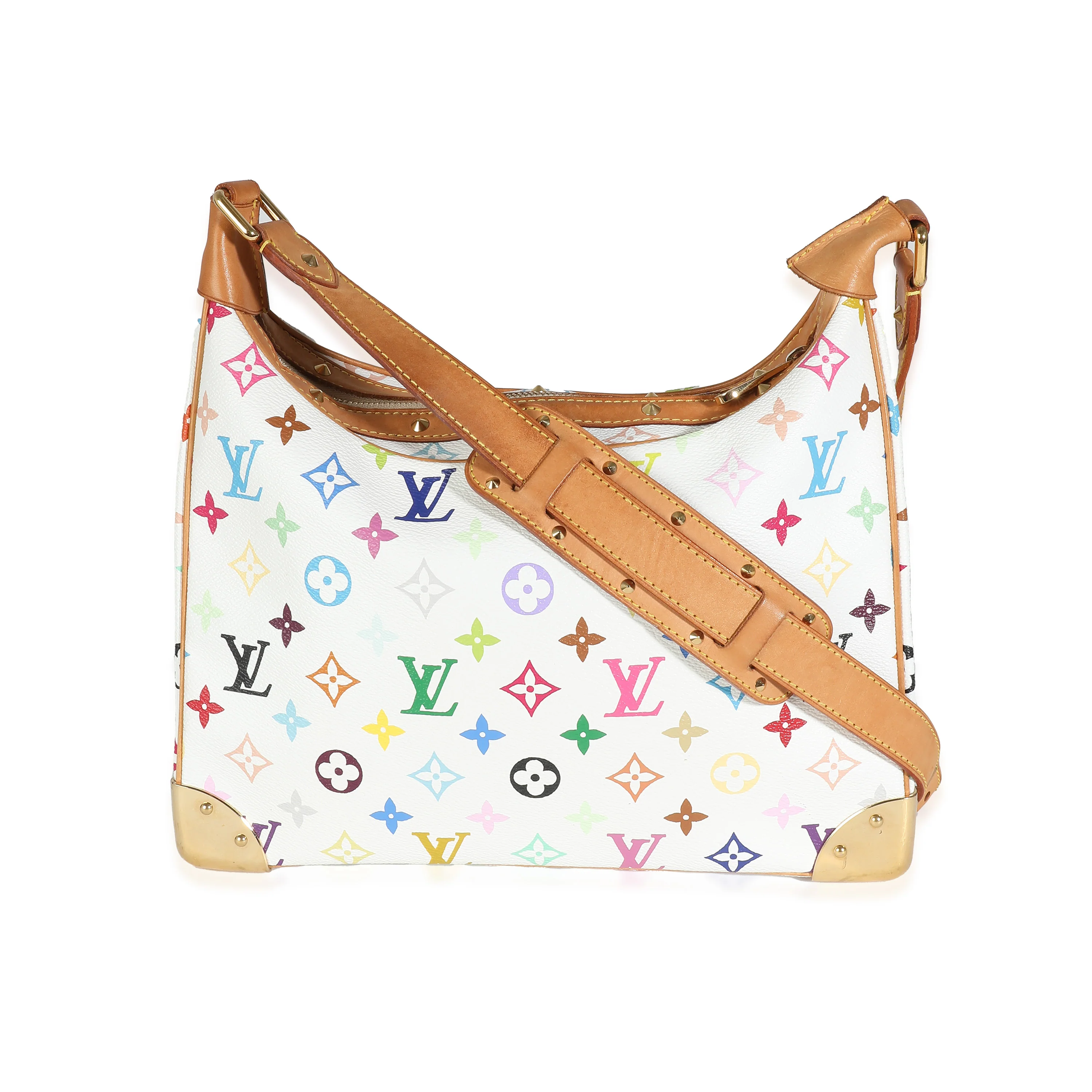 Louis Vuitton White Monogram Multicolore Canvas Boulogne - Image 4