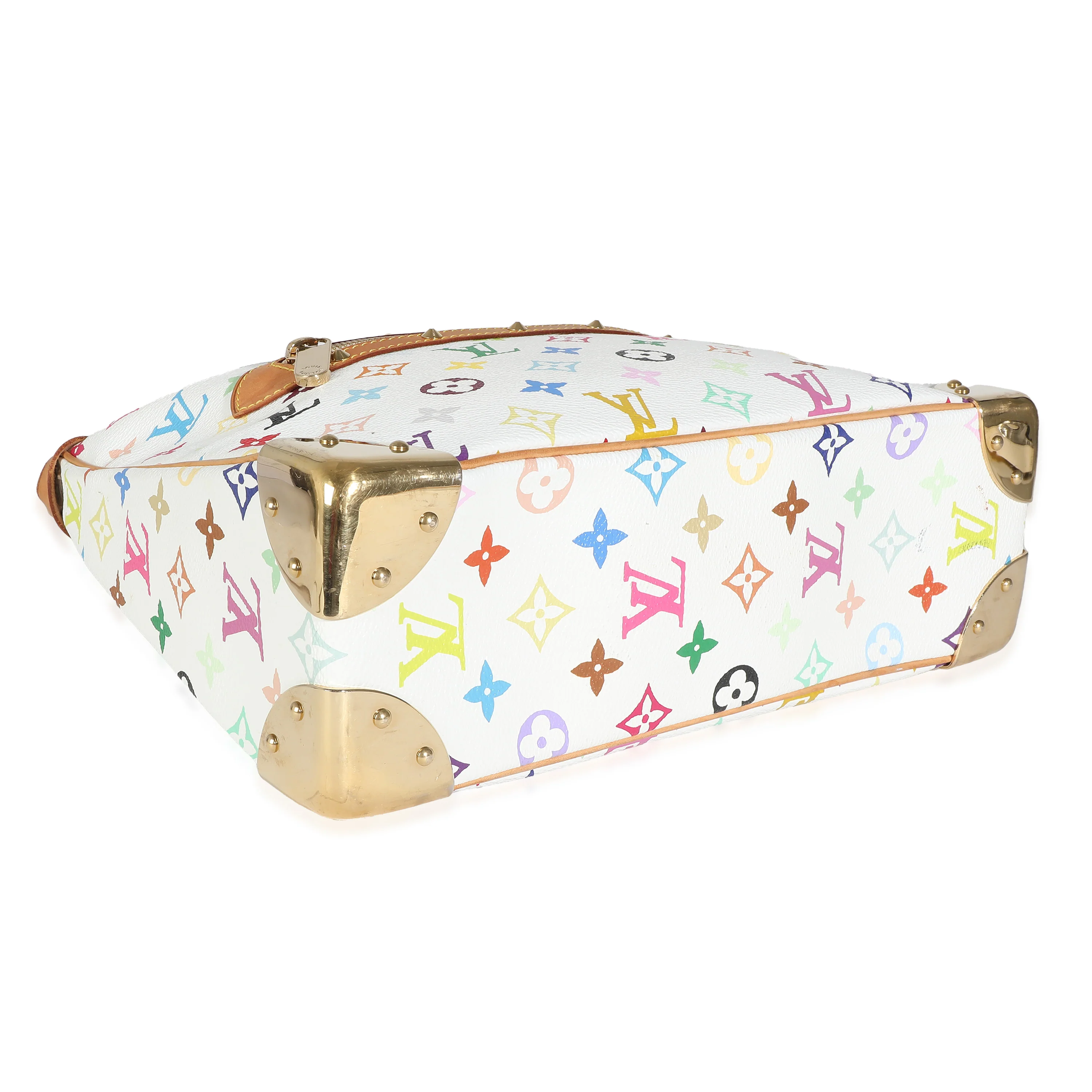 Louis Vuitton White Monogram Multicolore Canvas Boulogne - Image 8
