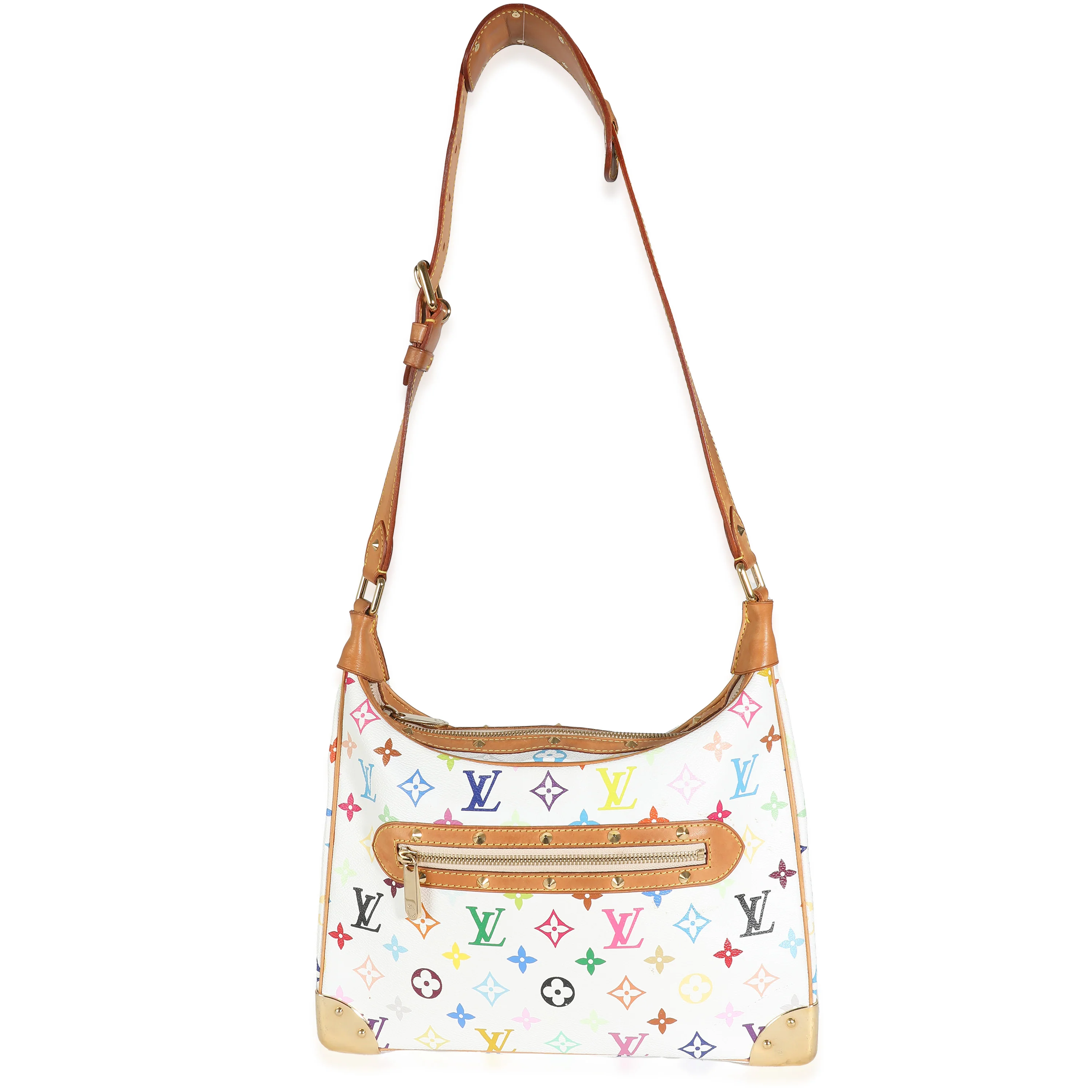 Louis Vuitton White Monogram Multicolore Canvas Boulogne - Image 9