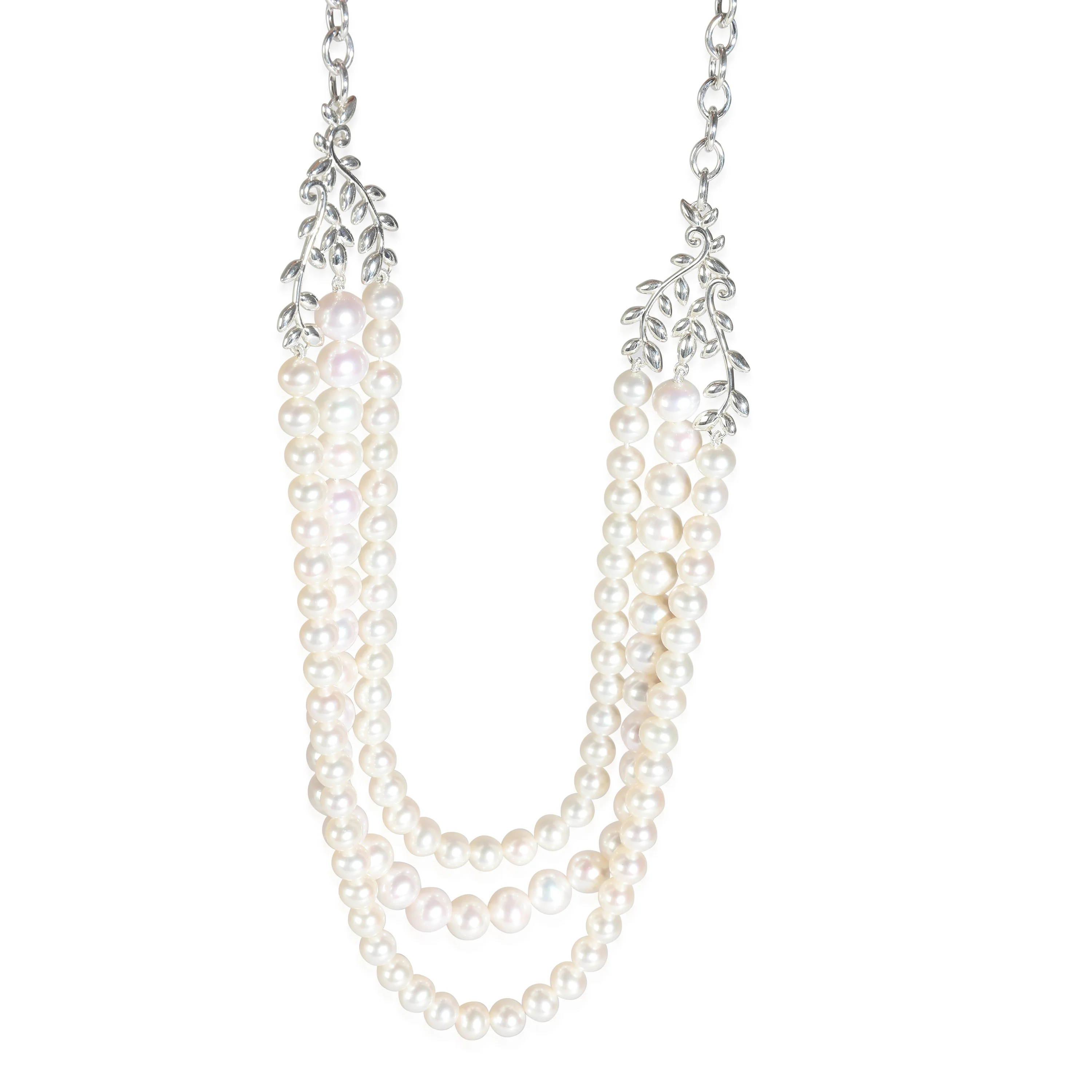 Paloma Picasso Pearl Necklace in Sterling Silver