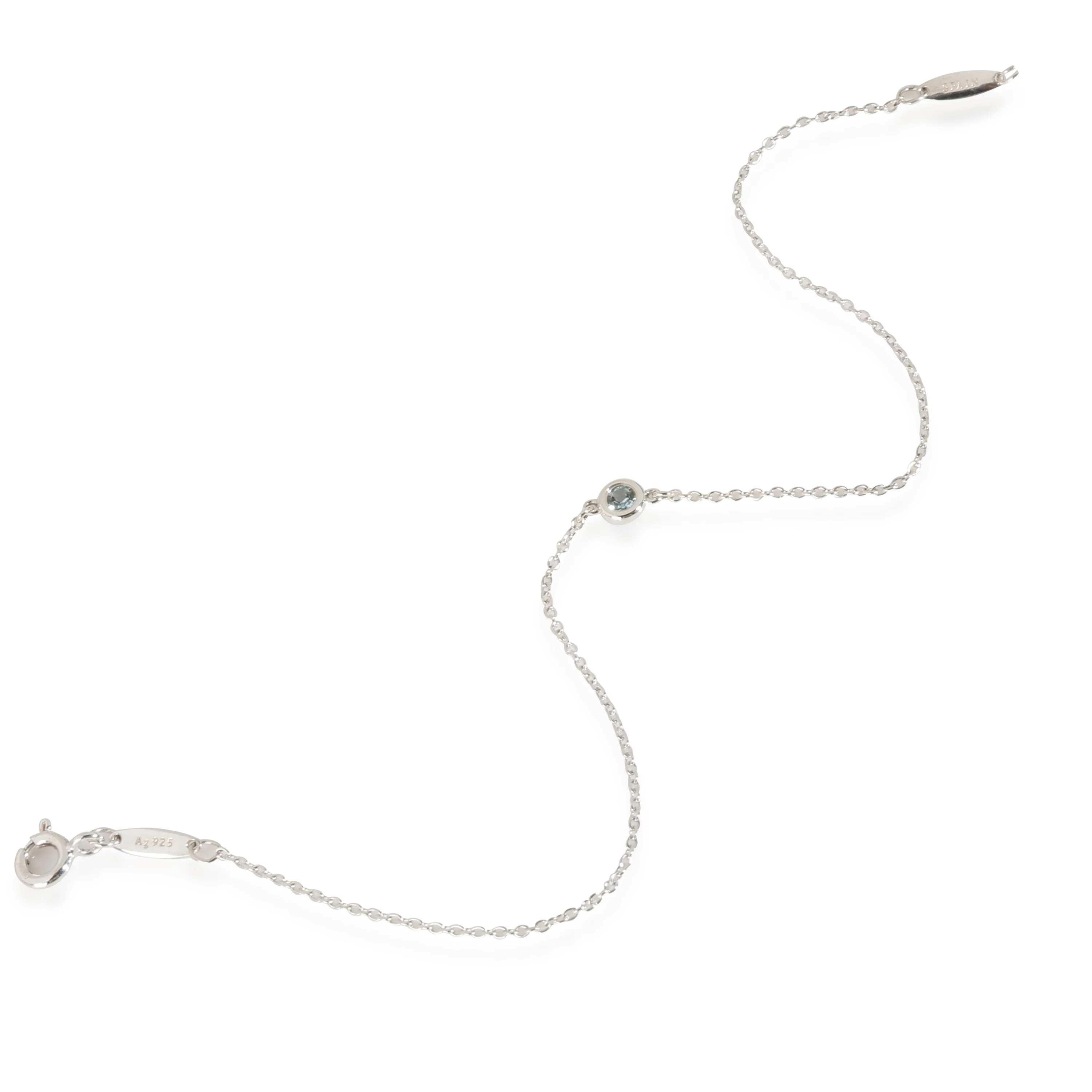 Elsa Peretti Color By The Yard Aquamarine Bracelet in Silver - Image 2