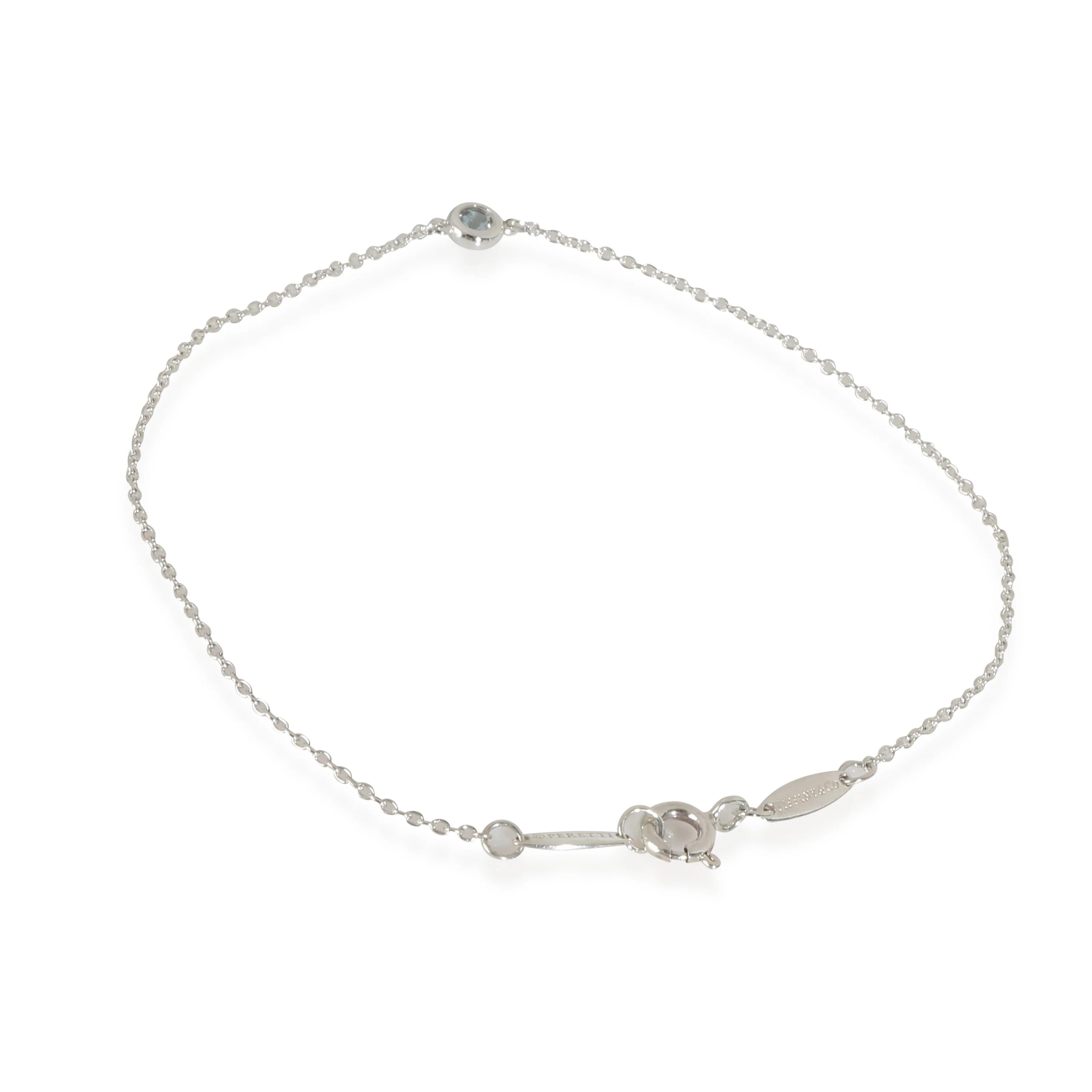 Elsa Peretti Color By The Yard Aquamarine Bracelet in Silver - Image 3