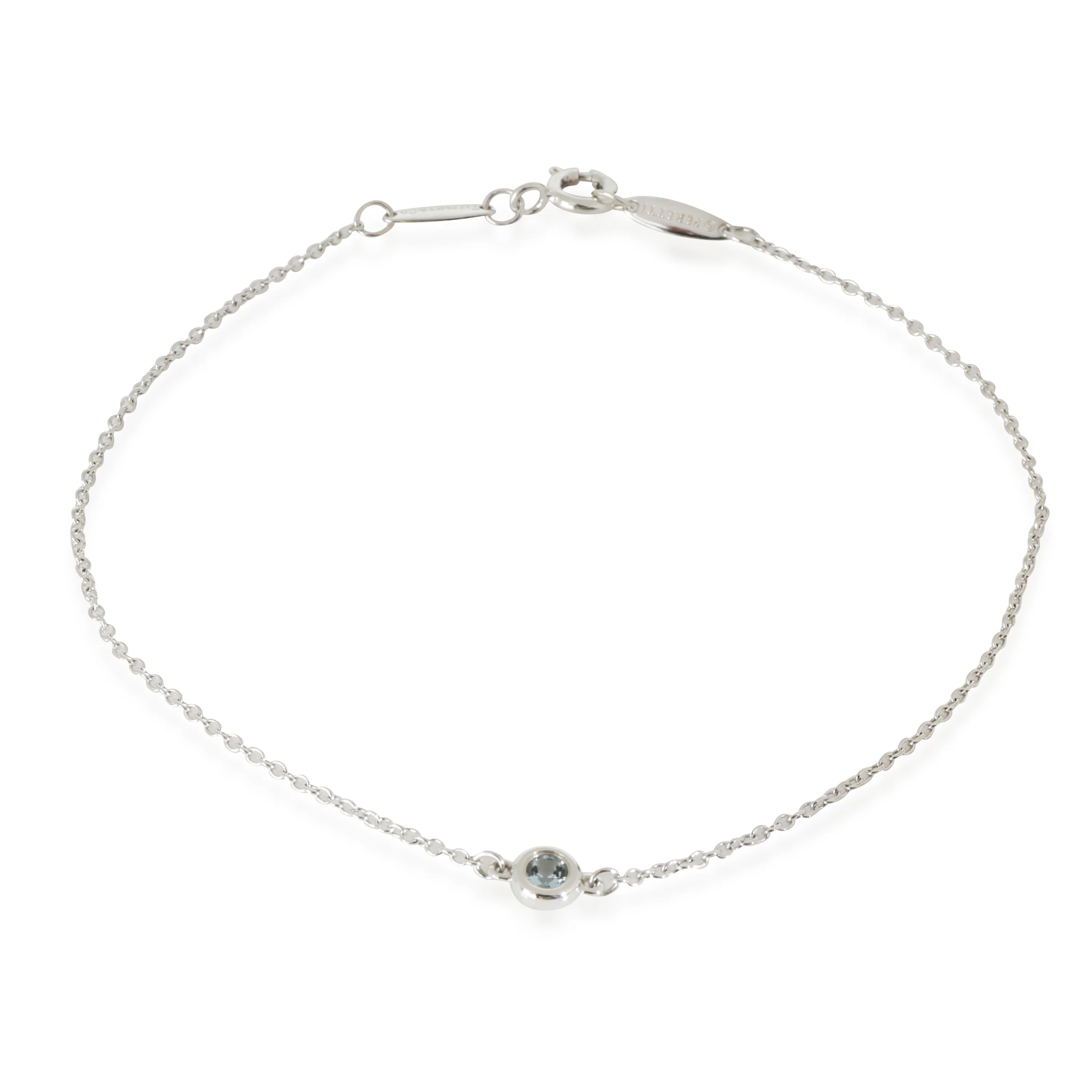 Elsa Peretti Color By The Yard Aquamarine Bracelet in Silver - Image 5