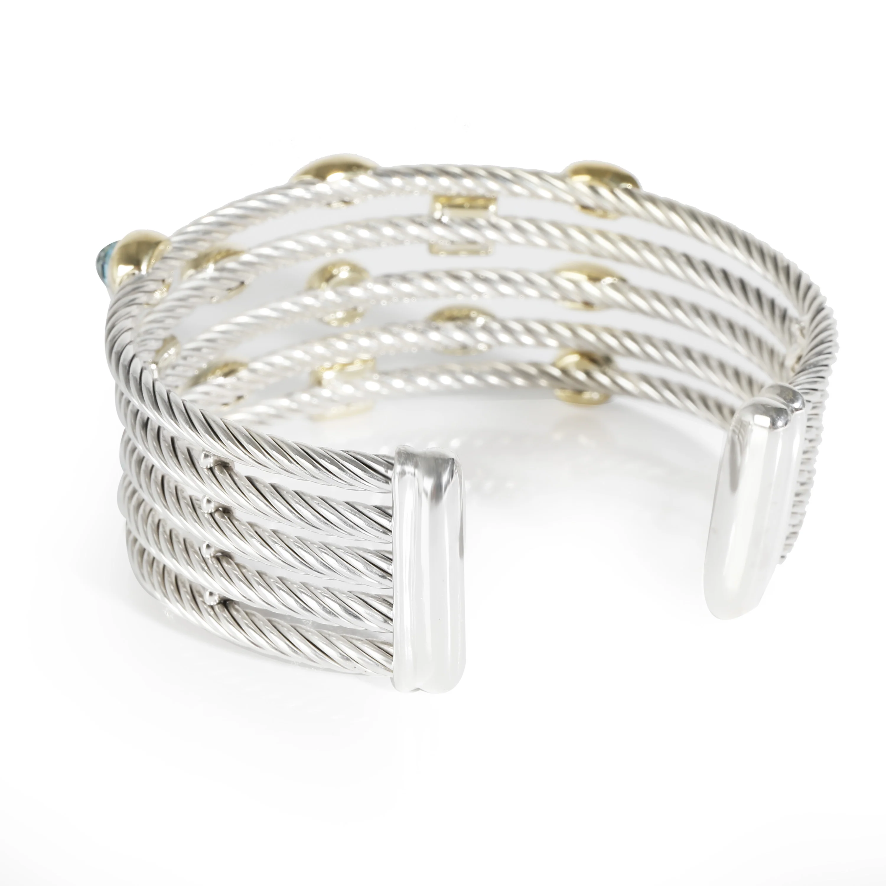 David Yurman Confetti Bracelet in 18k Yellow Gold/Sterling Silver - Image 4