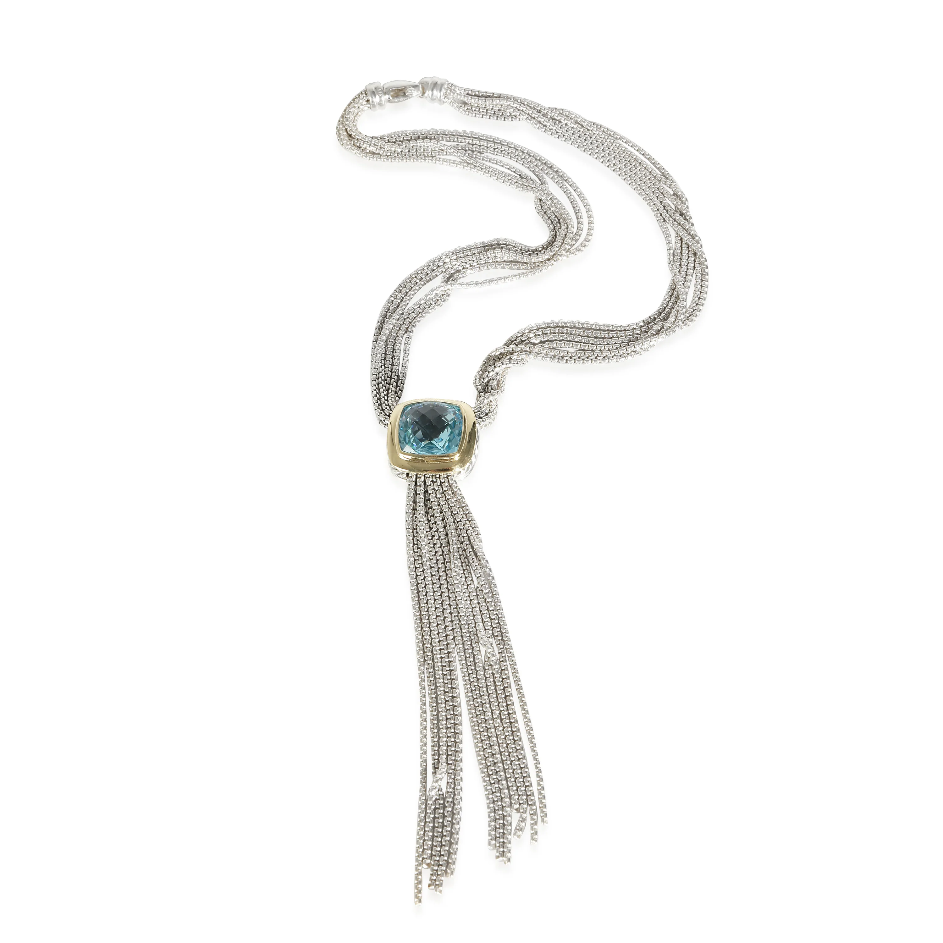 Albion Topaz Multi-Strand Necklace, 18k Yellow Gold/Sterling Silver - Image 4