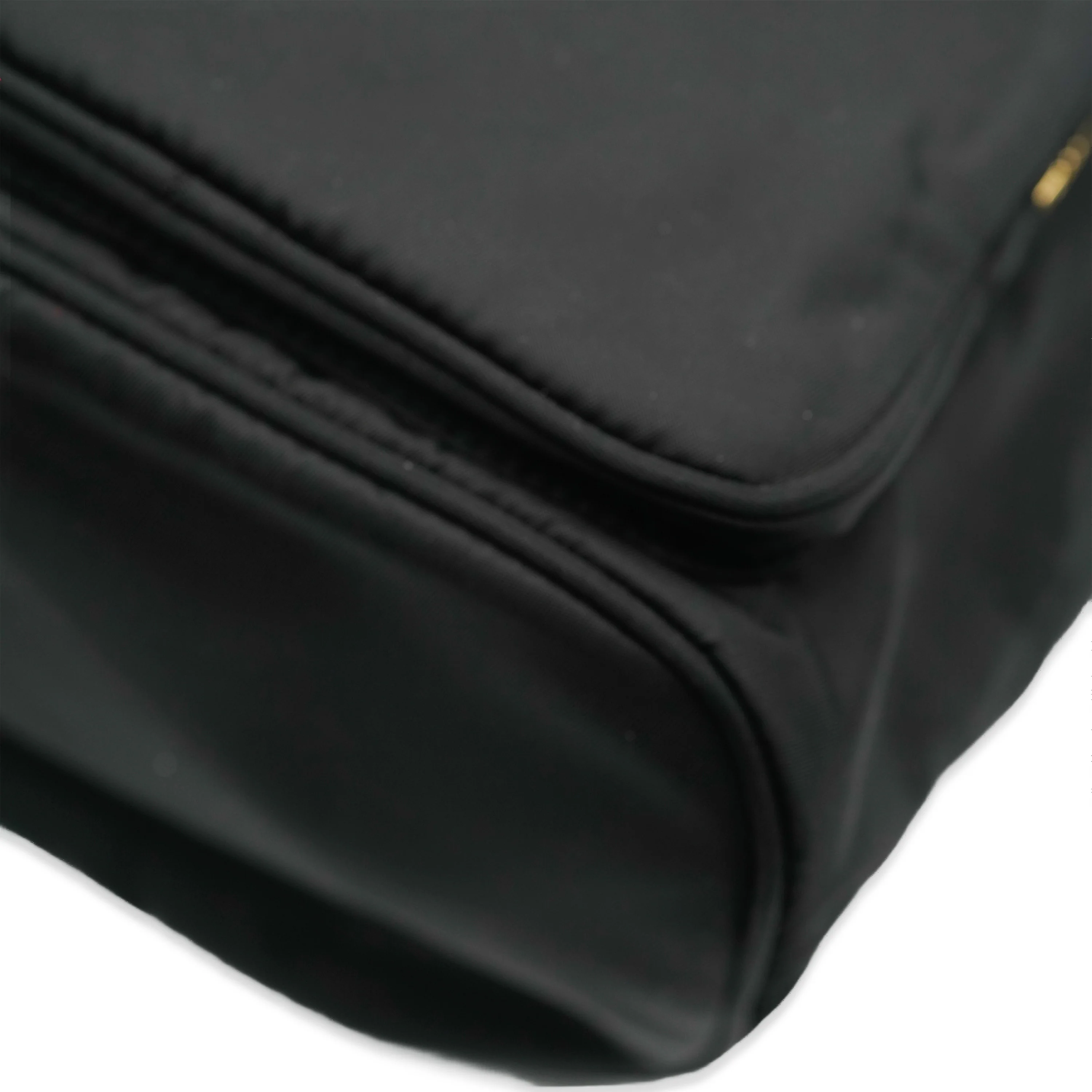 Black Saffiano Nylon Mini Duet Bucket Bag - Image 11