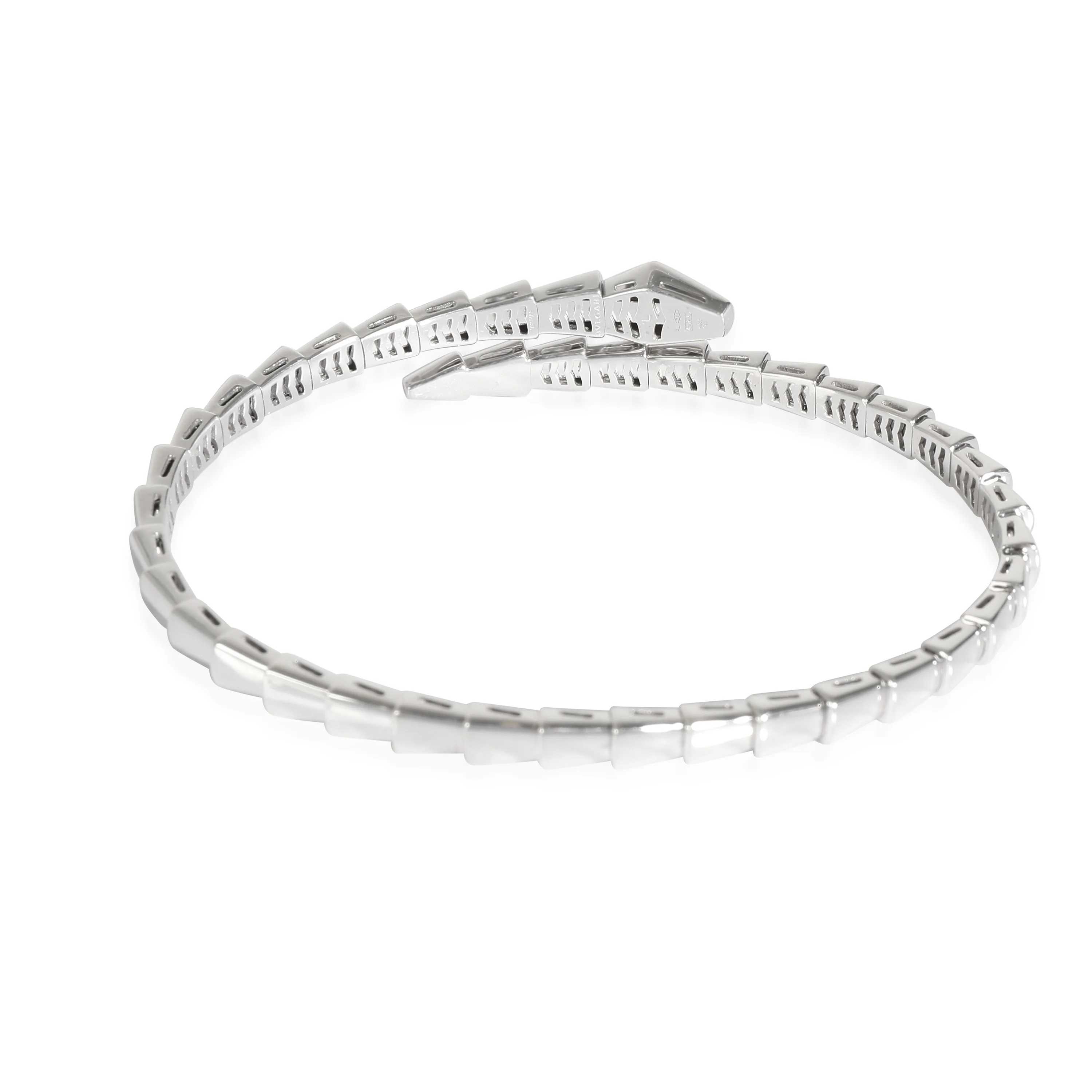 BVLGARI Serpenti Viper Bangle in 18K White Gold - Image 3