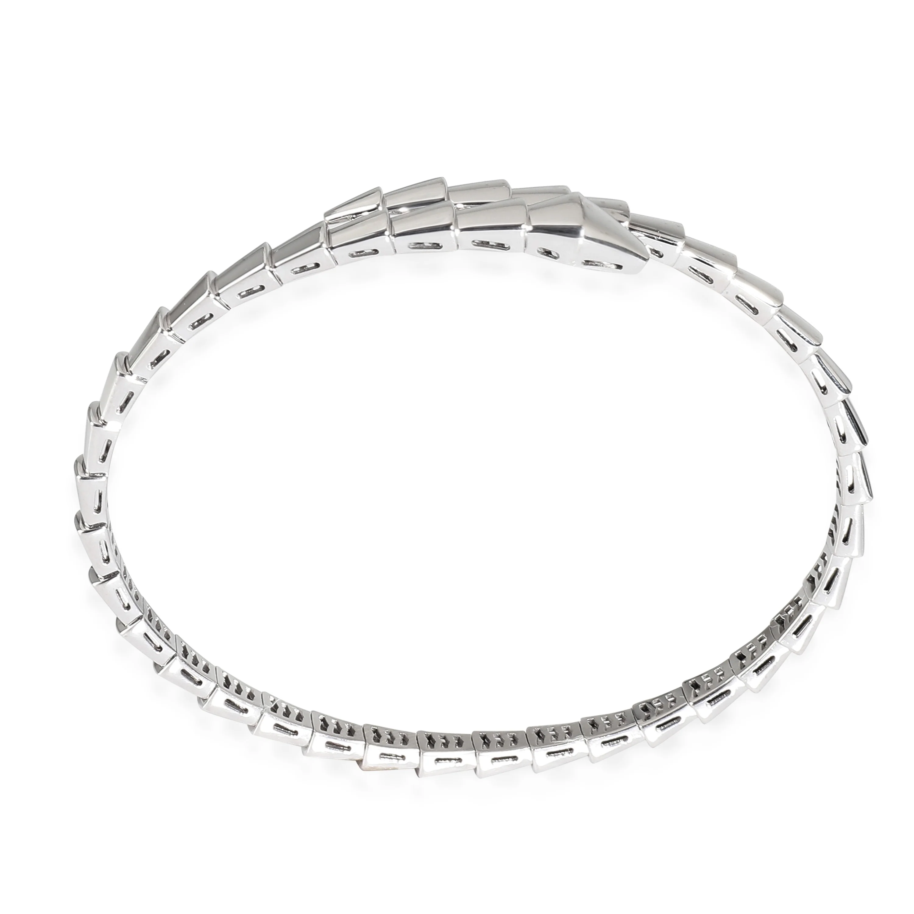 BVLGARI Serpenti Viper Bangle in 18K White Gold - Image 5