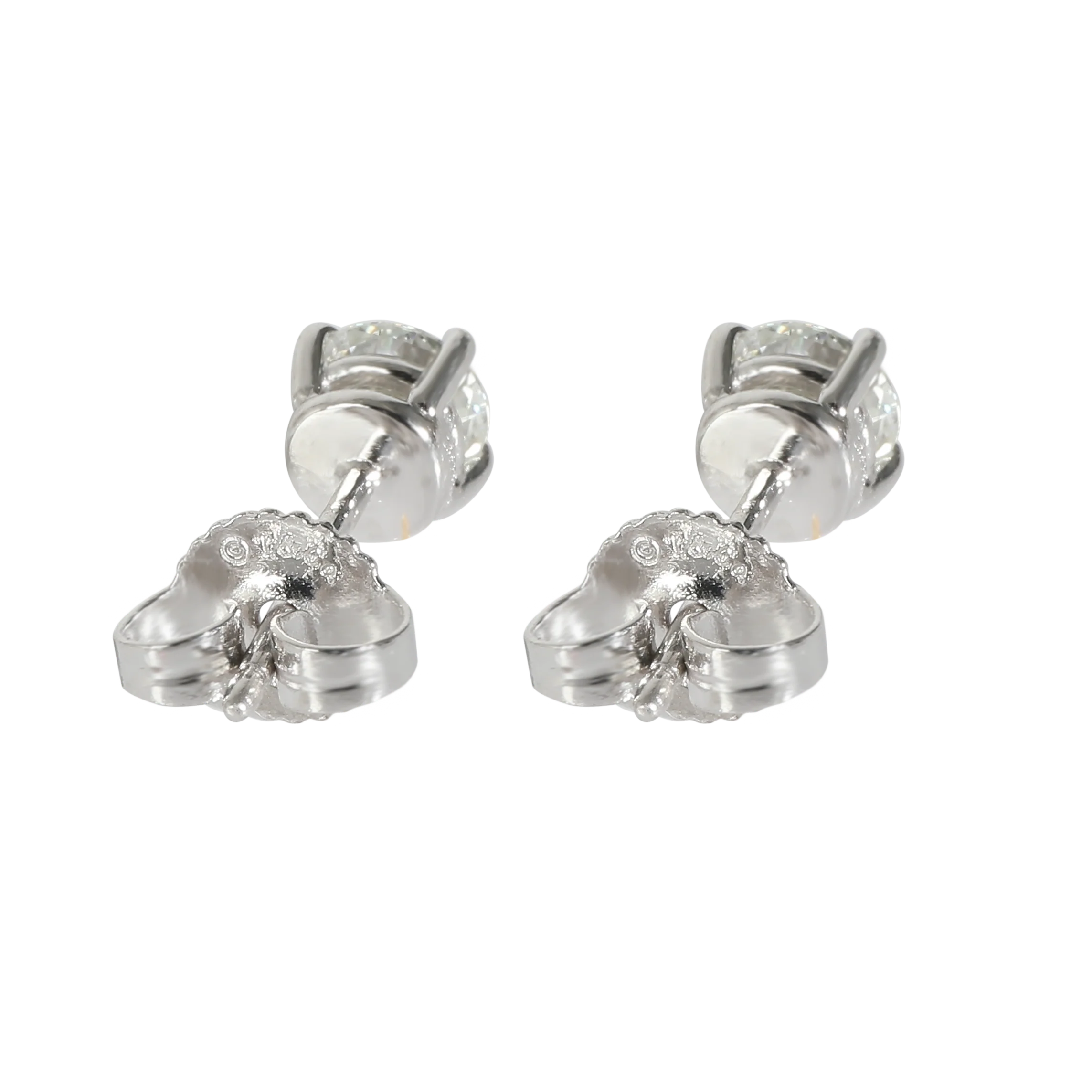 Diamond Collection Stud Earrings in Platinum I VS1 0.94 Ctw - Image 3