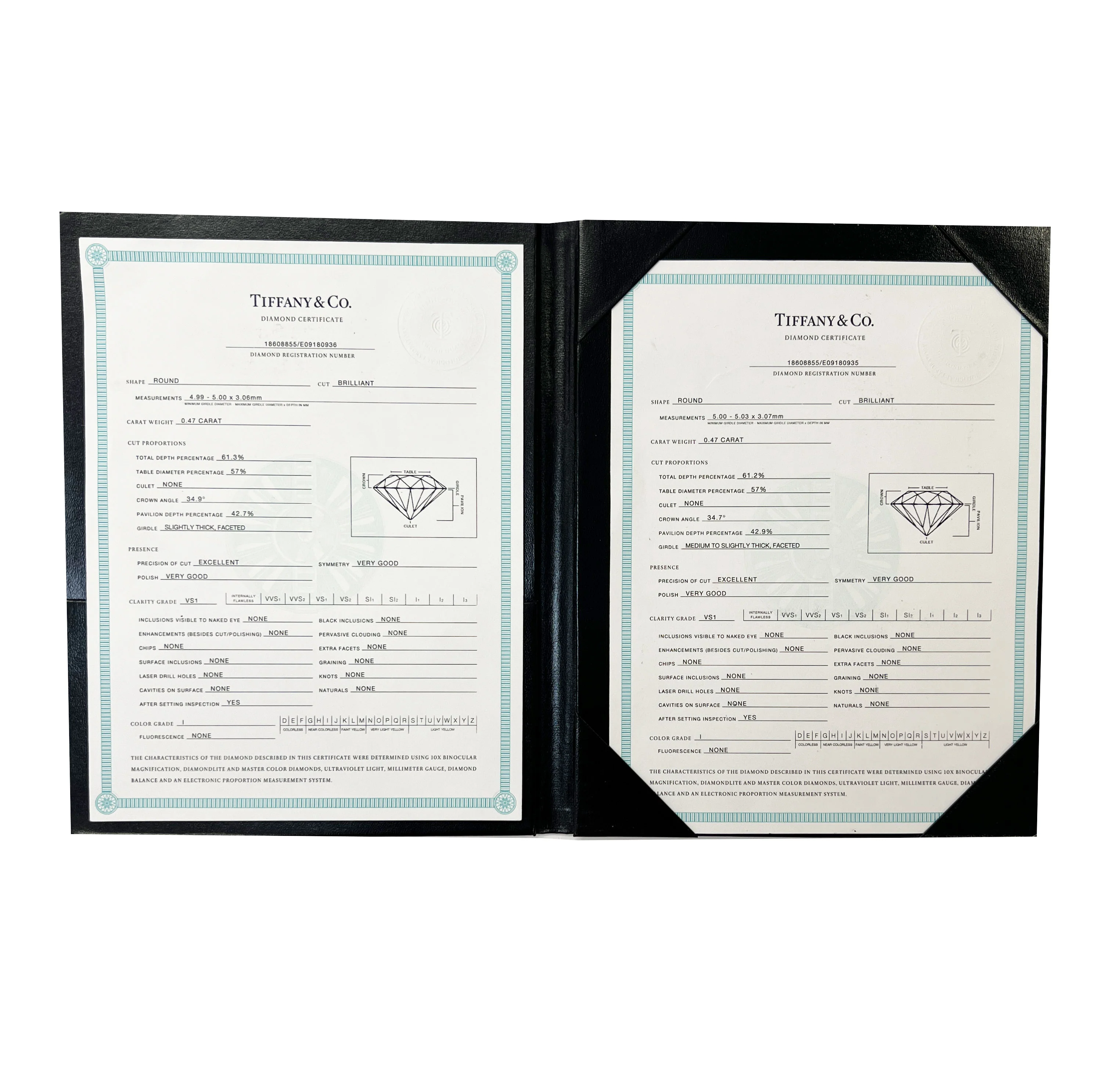 Diamond Collection Stud Earrings in Platinum I VS1 0.94 Ctw - Image 4