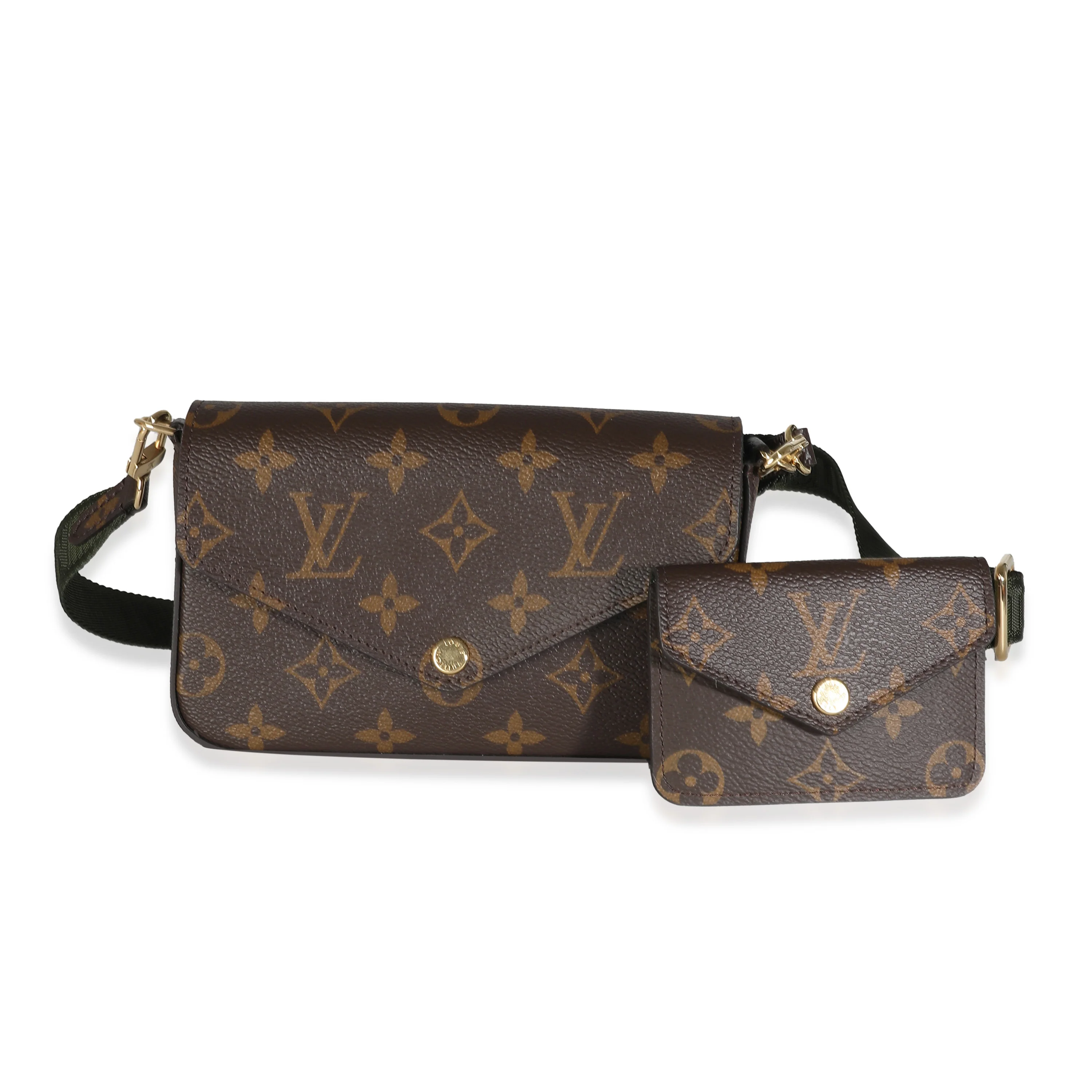 Khaki Monogram Canvas Felicie Strap & Go - Image 2
