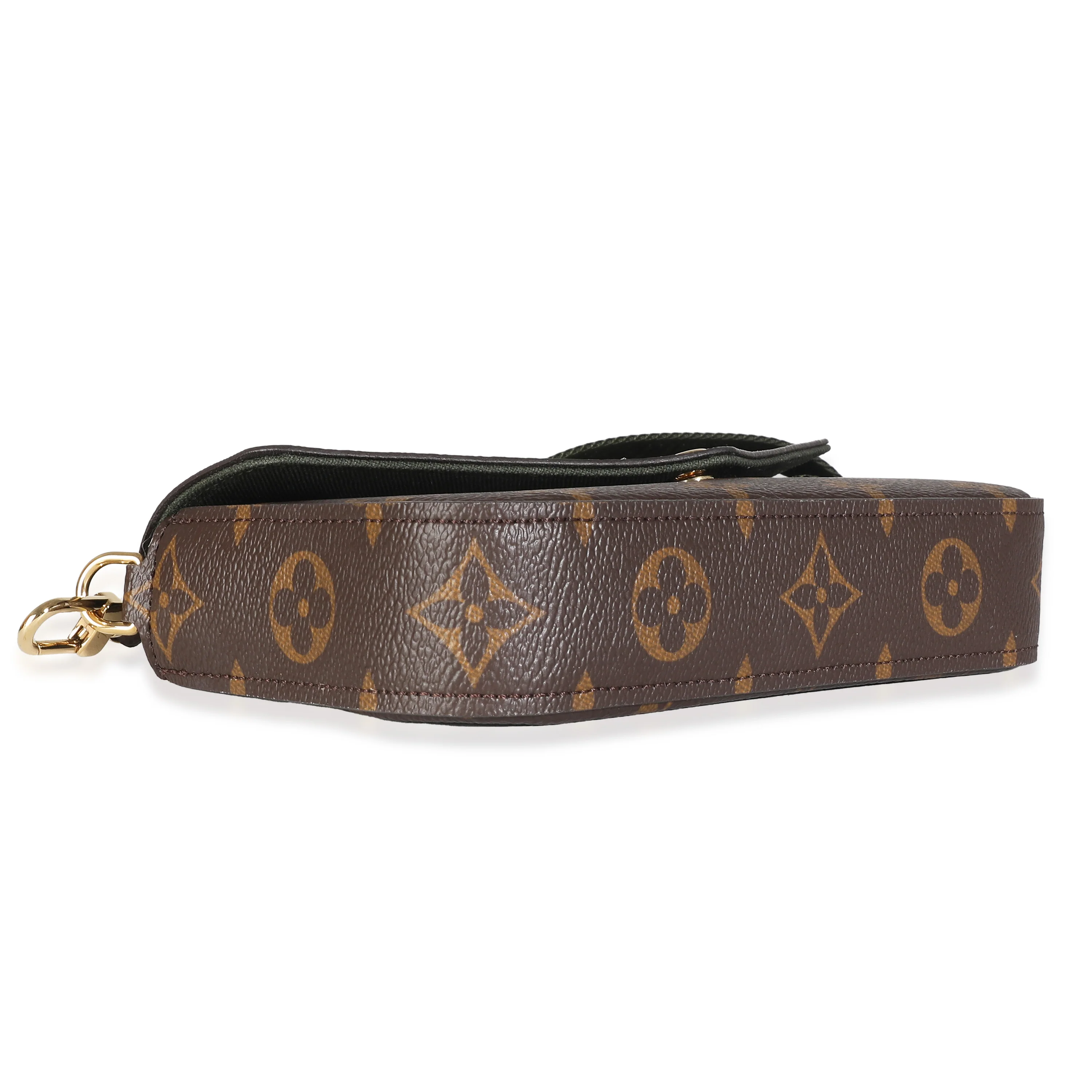 Khaki Monogram Canvas Felicie Strap & Go - Image 7