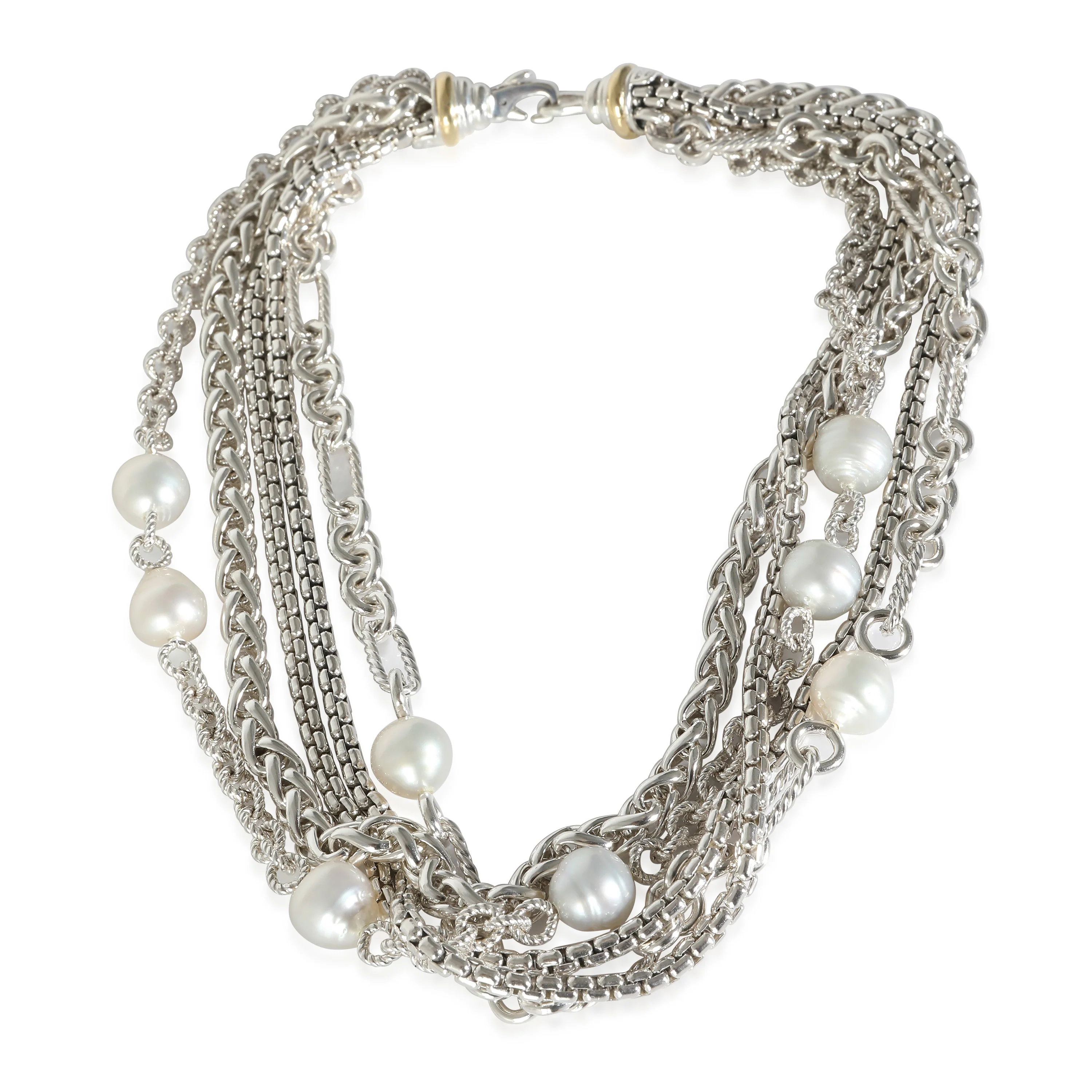 DY Madison® Necklace in 18K Yellow Gold/Sterling Silver - Image 3