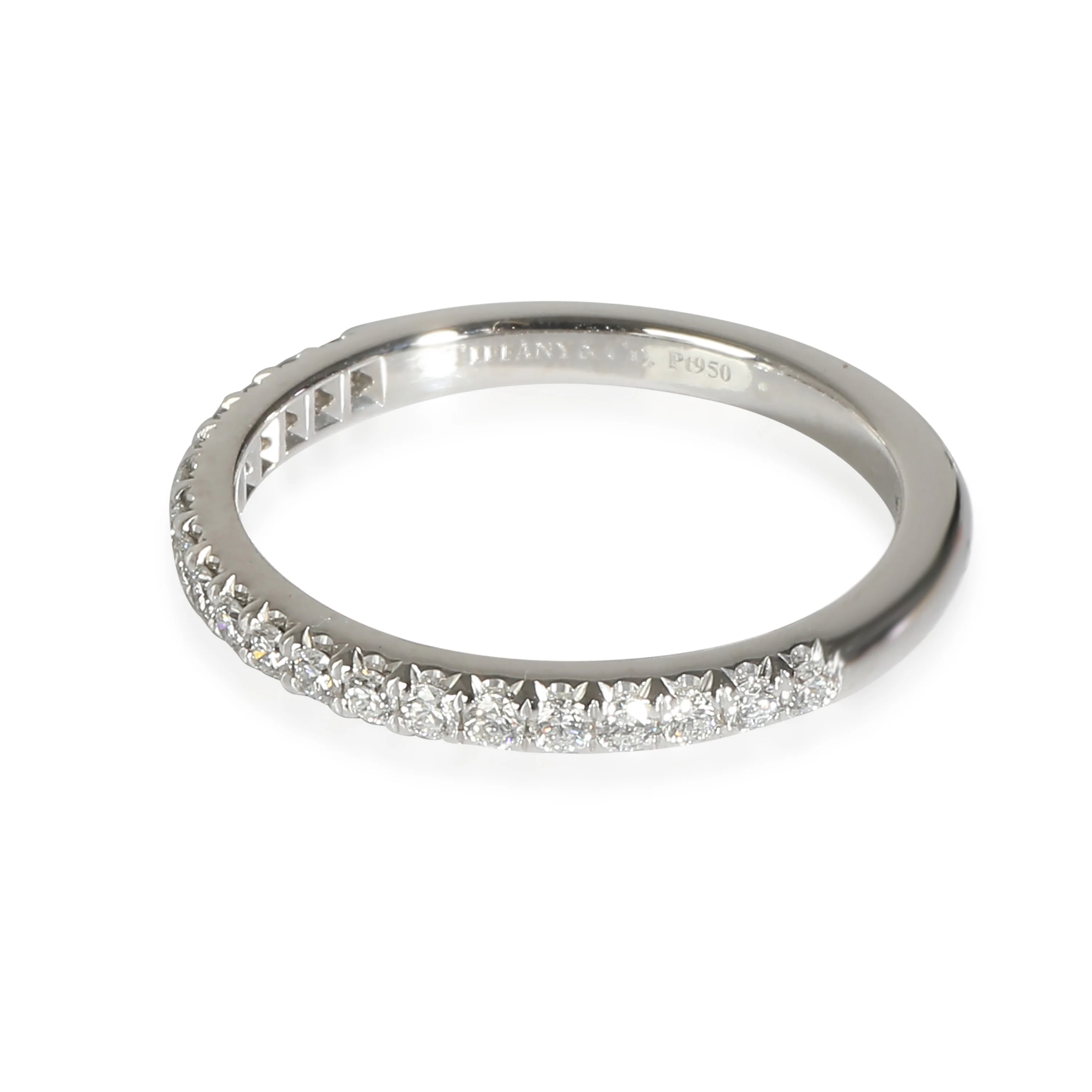 Soleste Half Eternity Band in  Platinum 0.17 CTW - Image 2